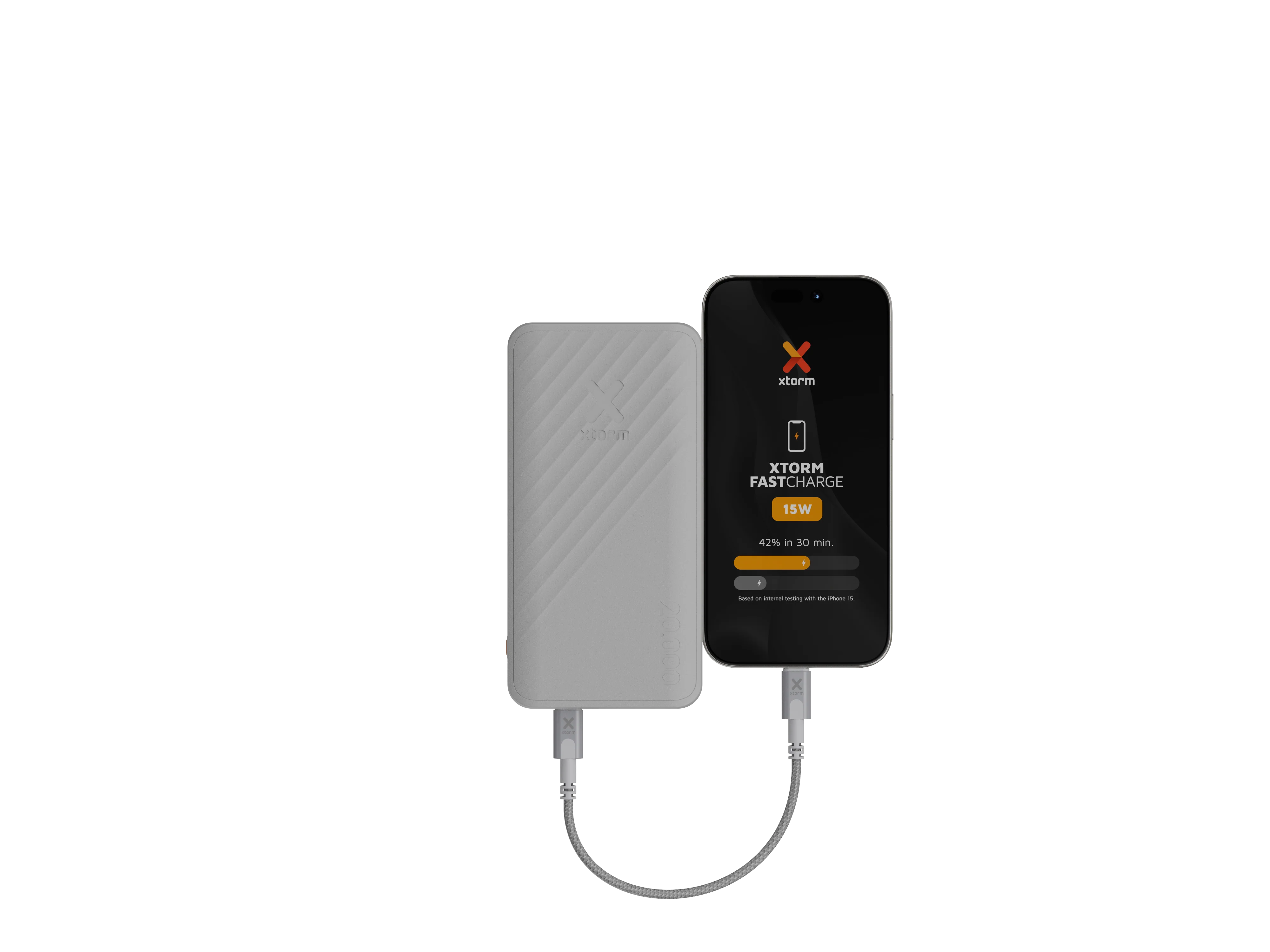 Batería externa de 20.000 mAh Go2 de Xtorm - Blanco - Image 7