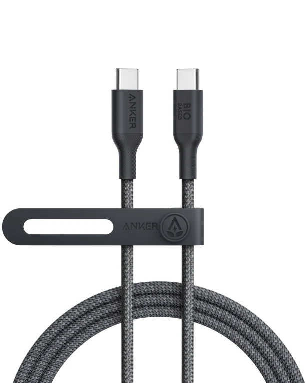 Cable de USB-C a USB-C 1,8 m Nylon de Anker - Negro