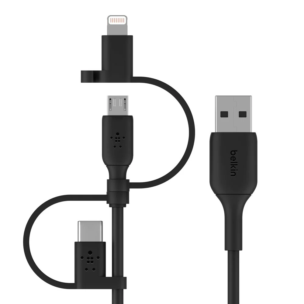Cable BOOST↑CHARGE de USB-A con Conexión Universal (1 m) de Belkin - Negro - Image 4