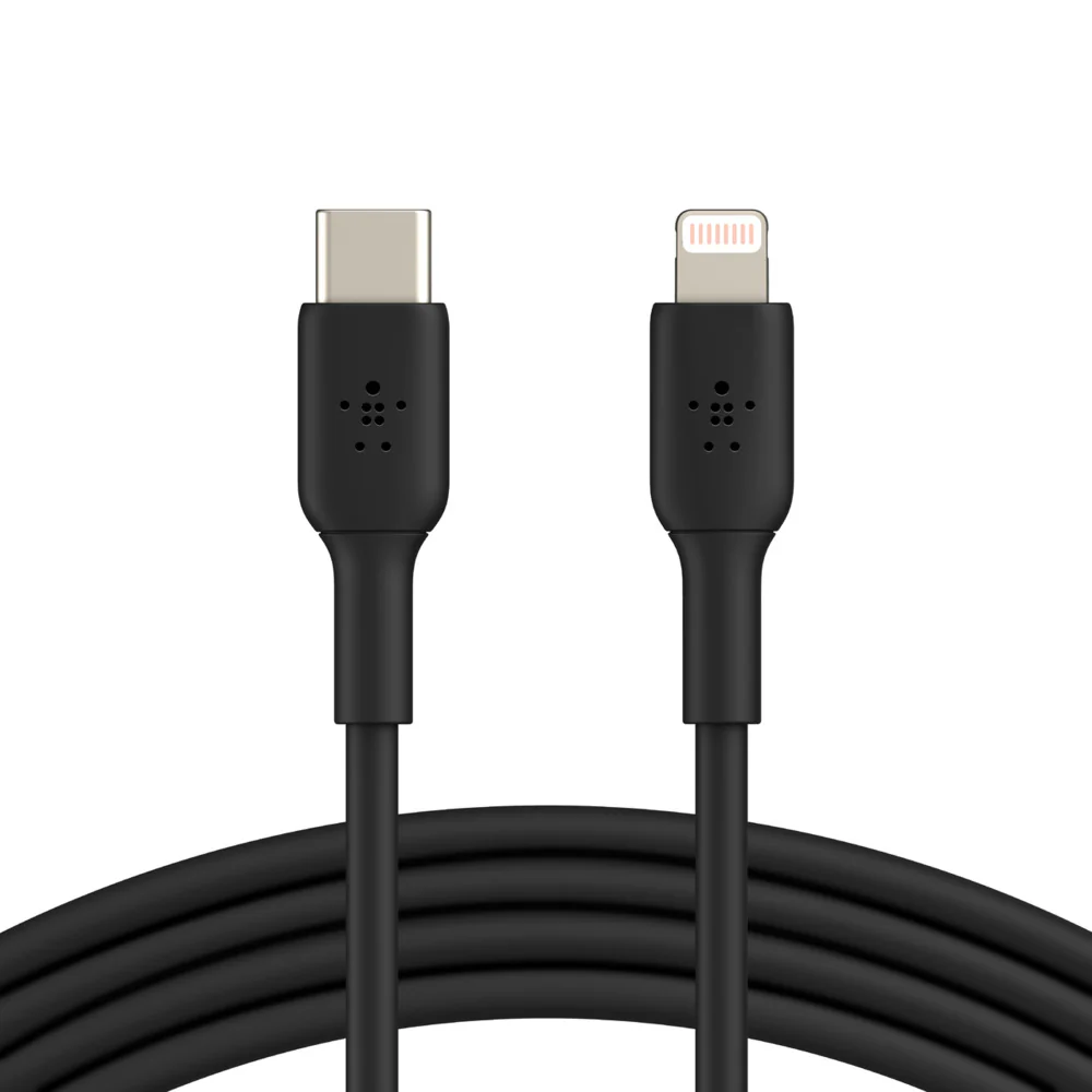 Cable de carga USB-C a Lightning BOOST↑CHARGE™ de Belkin - Negro