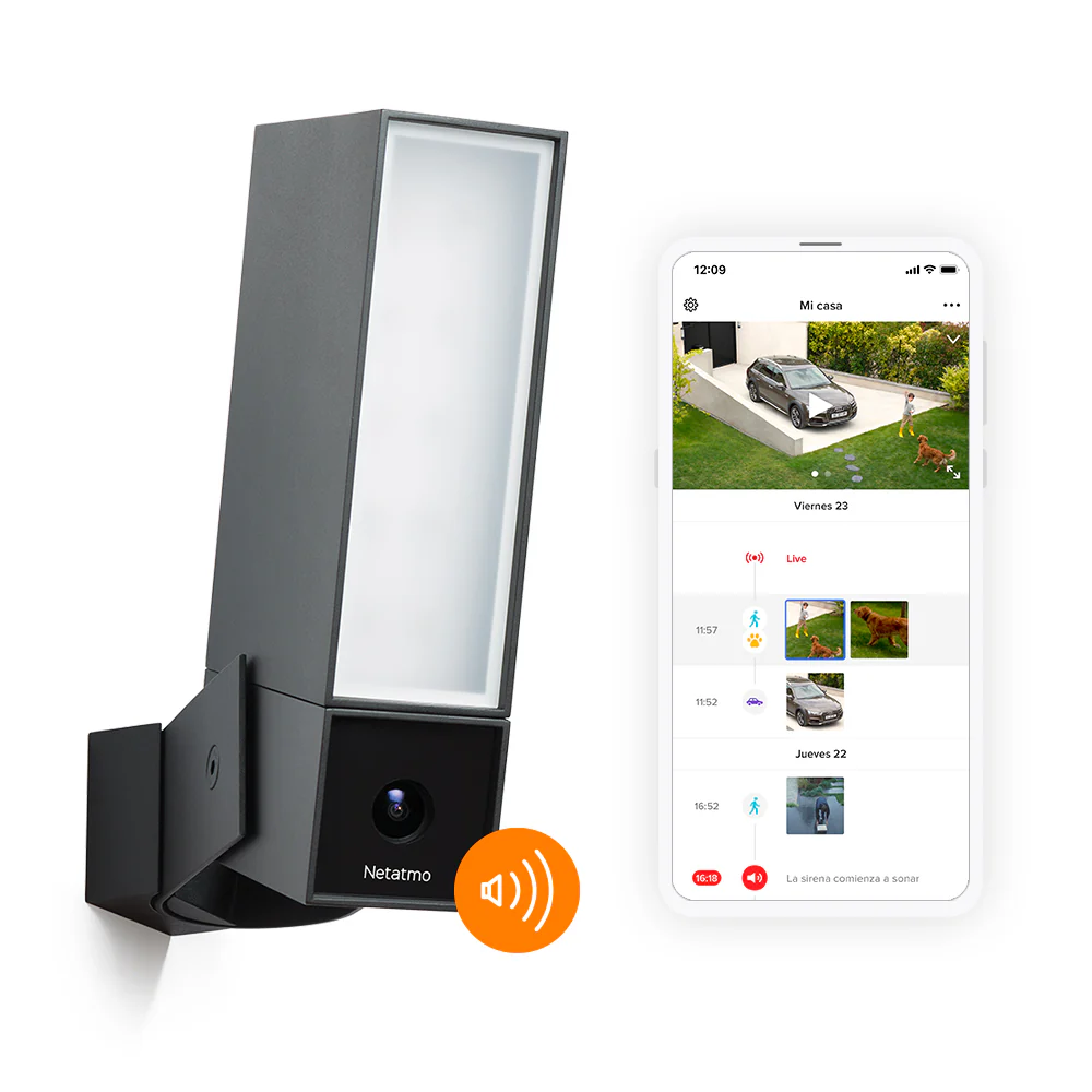 Cámara exterior inteligente con sirena de Netatmo - Image 4