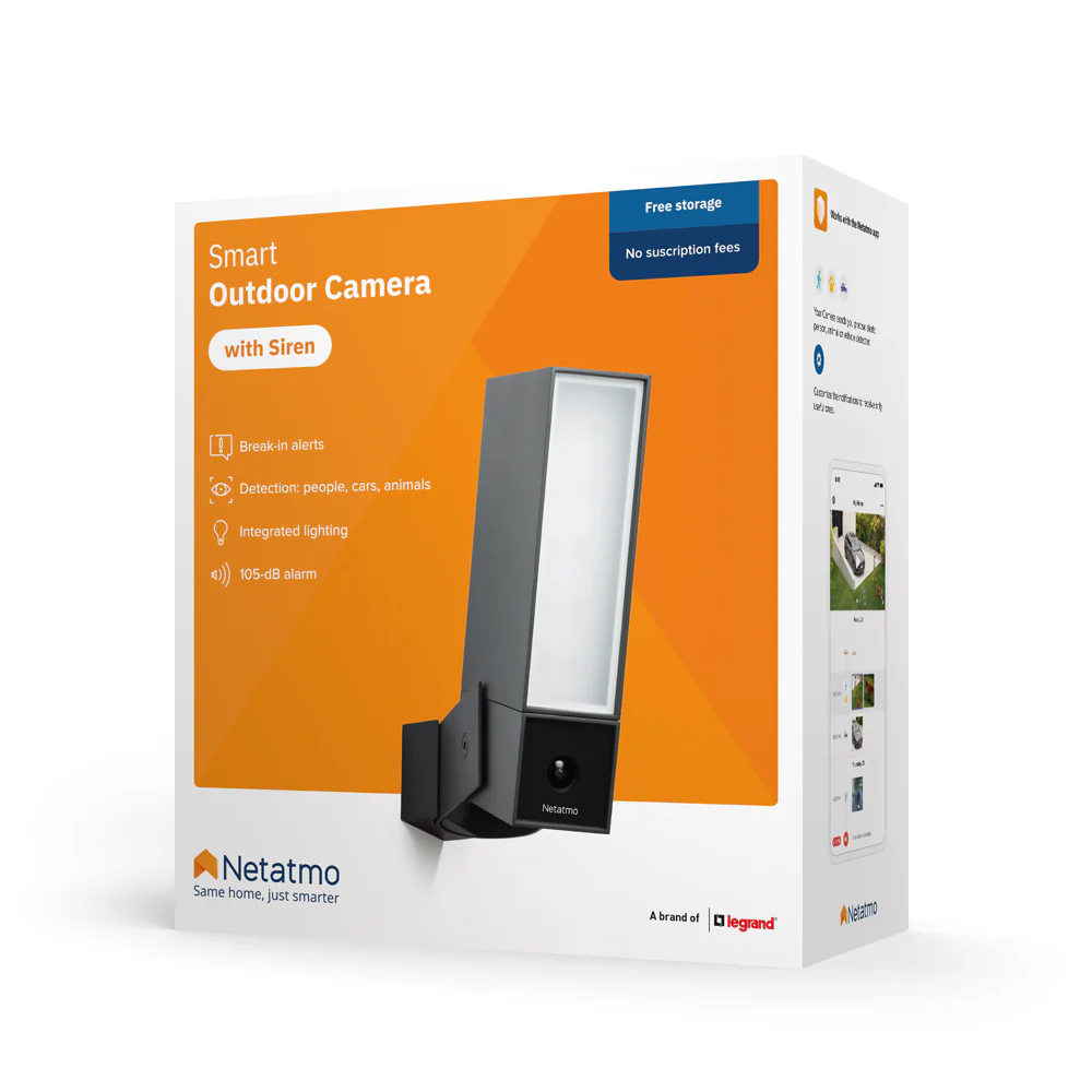 Cámara exterior inteligente con sirena de Netatmo - Image 5