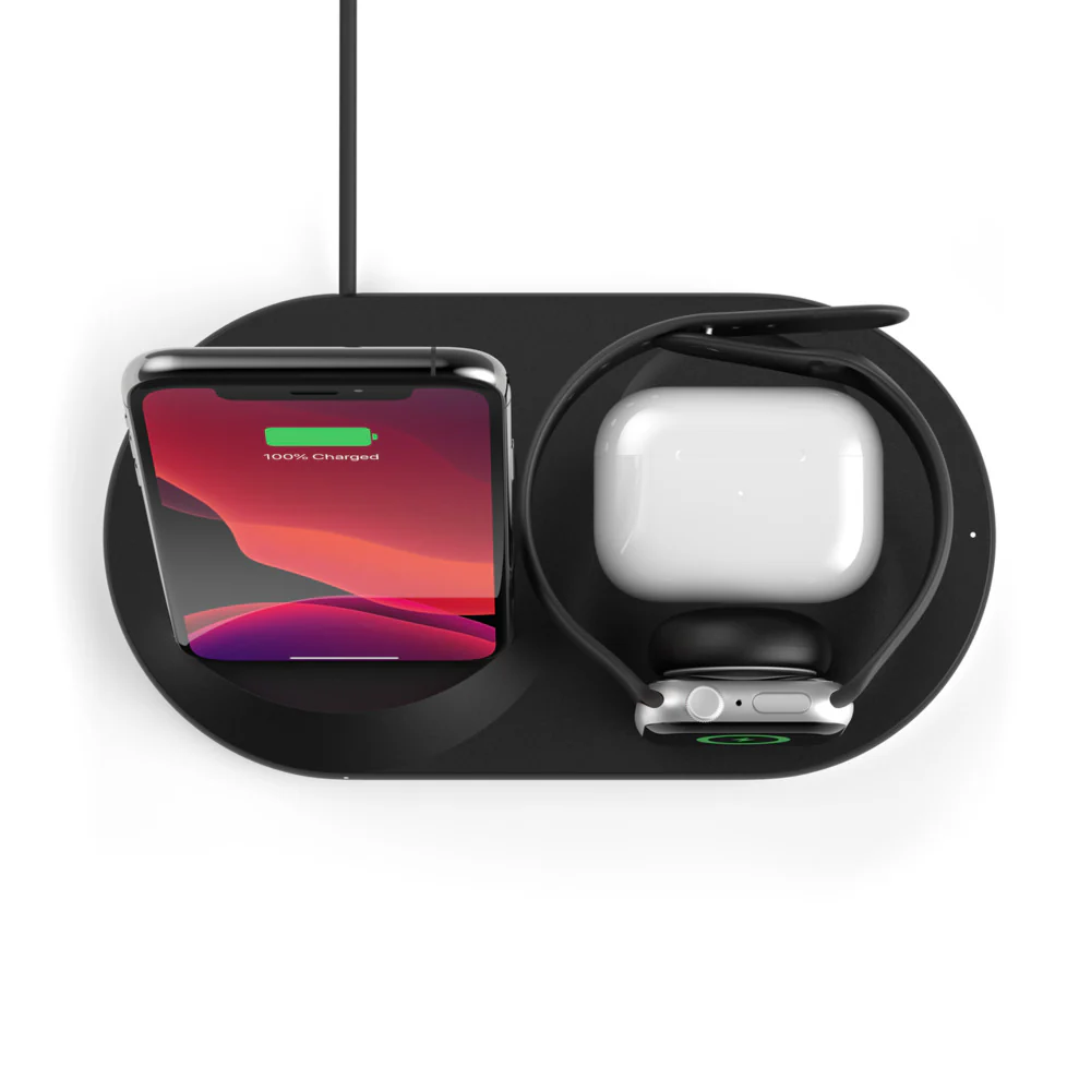 Cargador inalámbrico 3 en 1 BOOST↑CHARGE™ de Belkin - Negro - Image 2