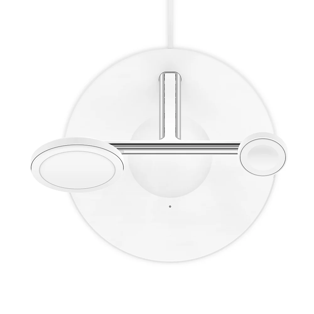 Cargador inalámbrico 3 en 1 de 15 W con tecnología MagSafe oficial BoostCharge Pro de Belkin - Blanco - Image 9