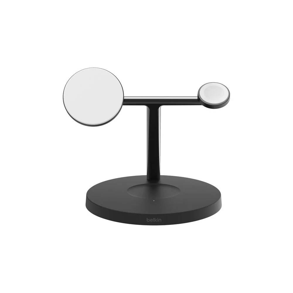 Cargador inalámbrico 3 en 1 Qi2 de 15 W con tecnología MagSafe BoostCharge Pro de Belkin - Negro - Image 2