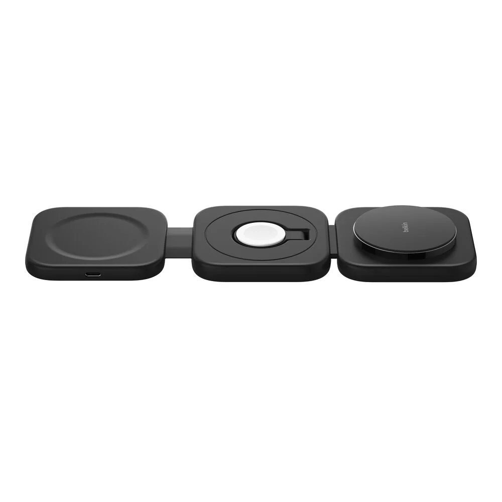 Cargador inalámbrico de viaje Qi2 de 15 W con soporte magnético 3 en 1 de Belkin - Image 5