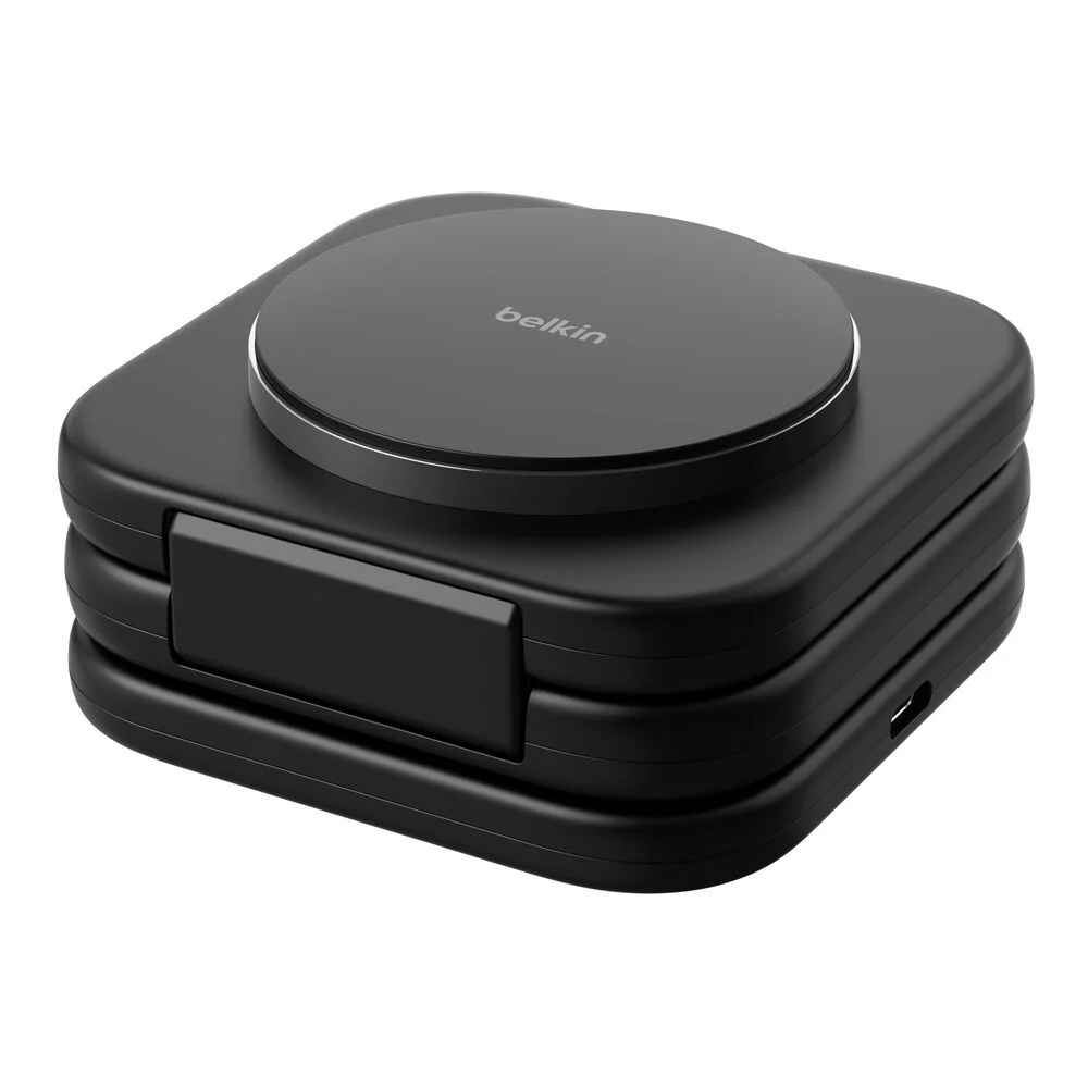 Cargador inalámbrico de viaje Qi2 de 15 W con soporte magnético 3 en 1 de Belkin - Image 7