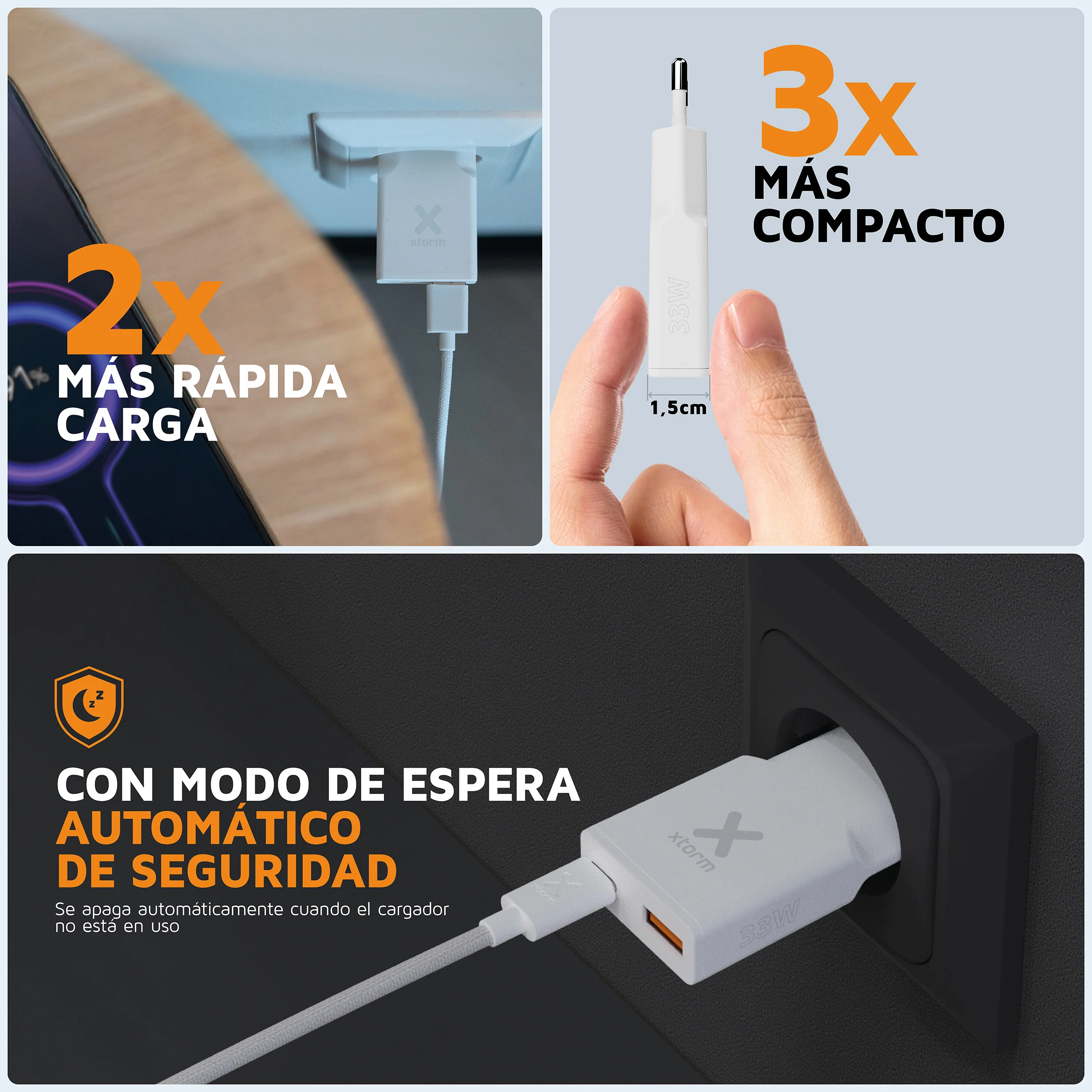 Adaptador de corriente de 33 W Go2 SlimLine de Xtorm - Image 10