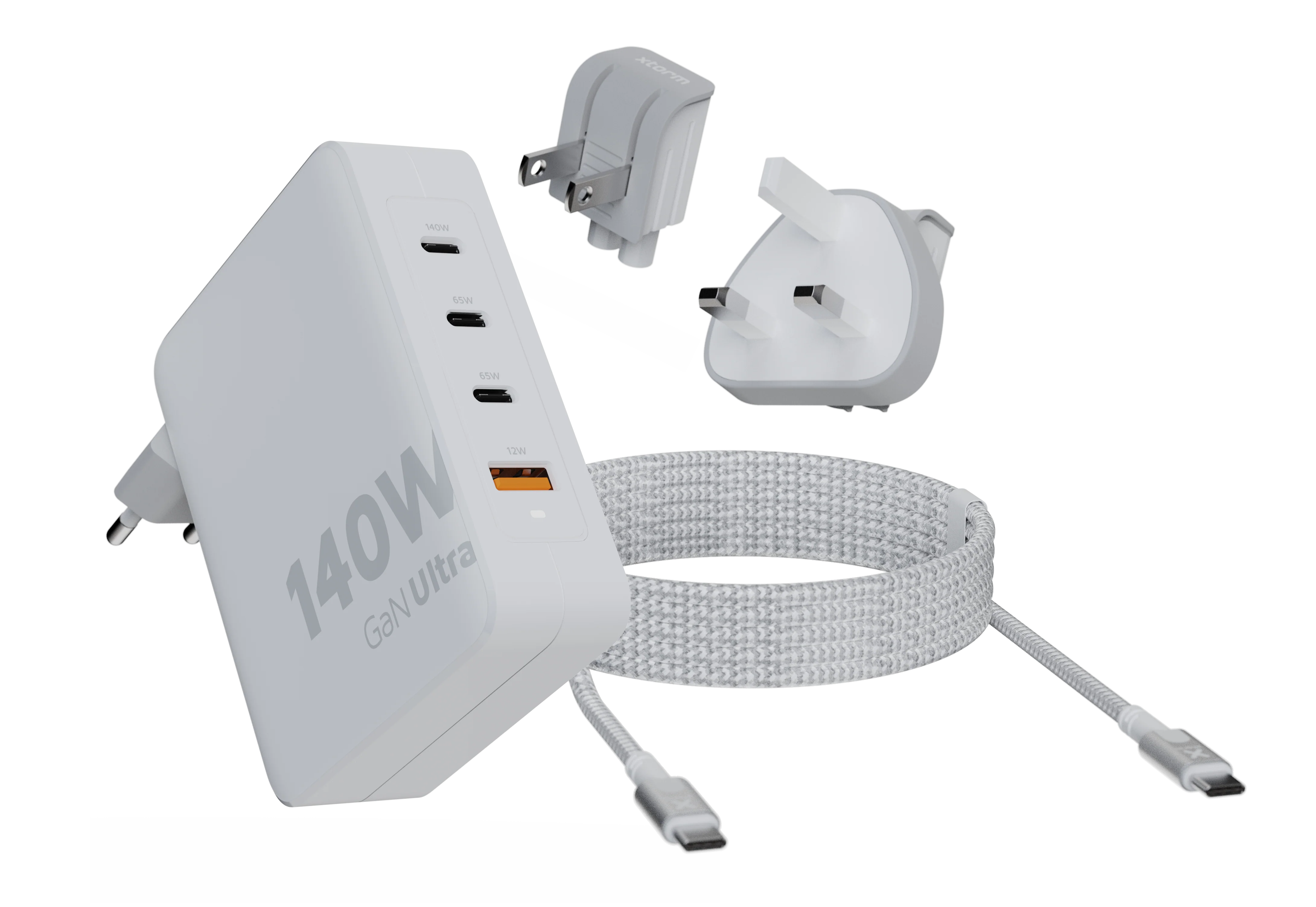 Cargador de viaje GaN Ultra con cable USB-C de Xtorm - 140 W