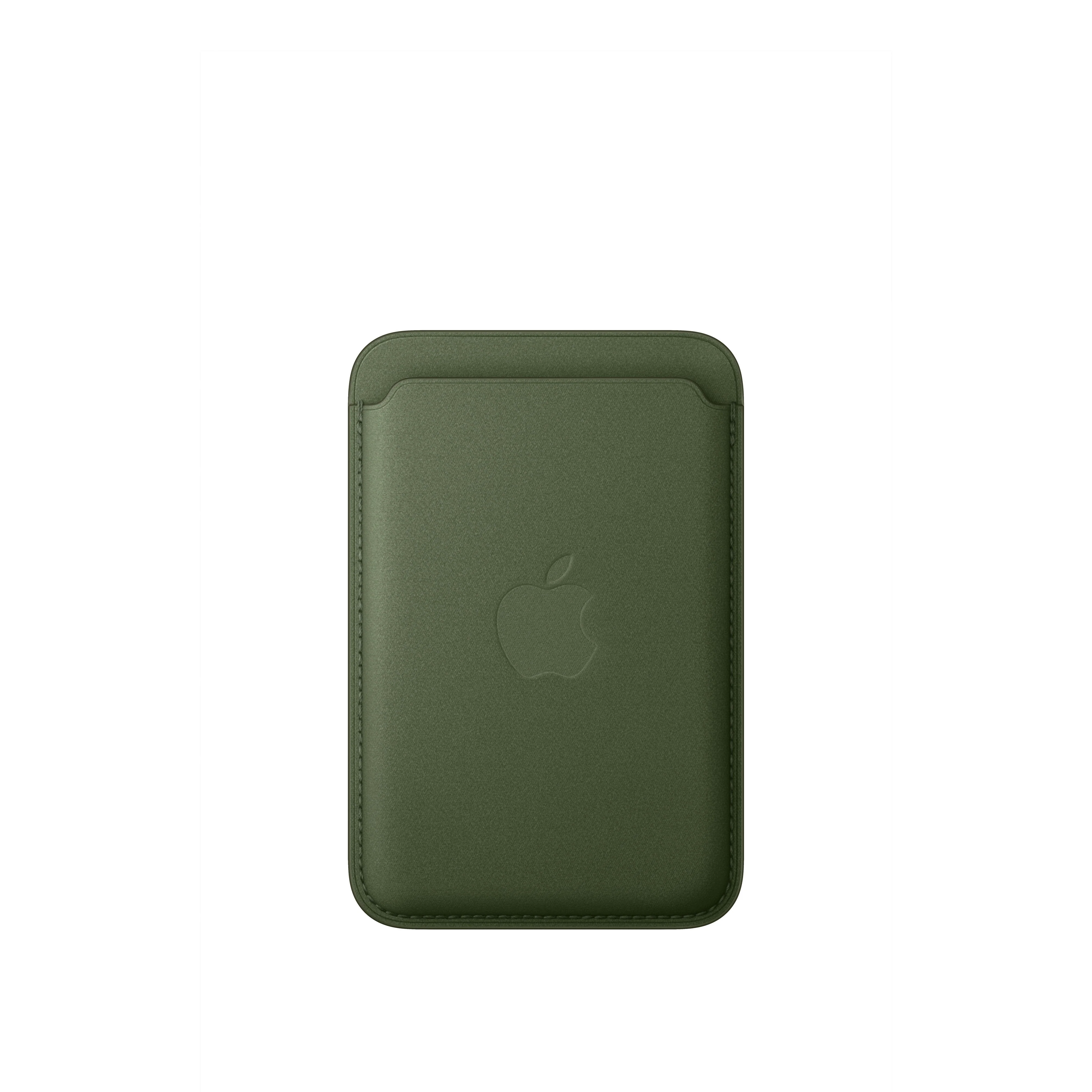 Cartera de trenzado fino con MagSafe para el iPhone - Musgo