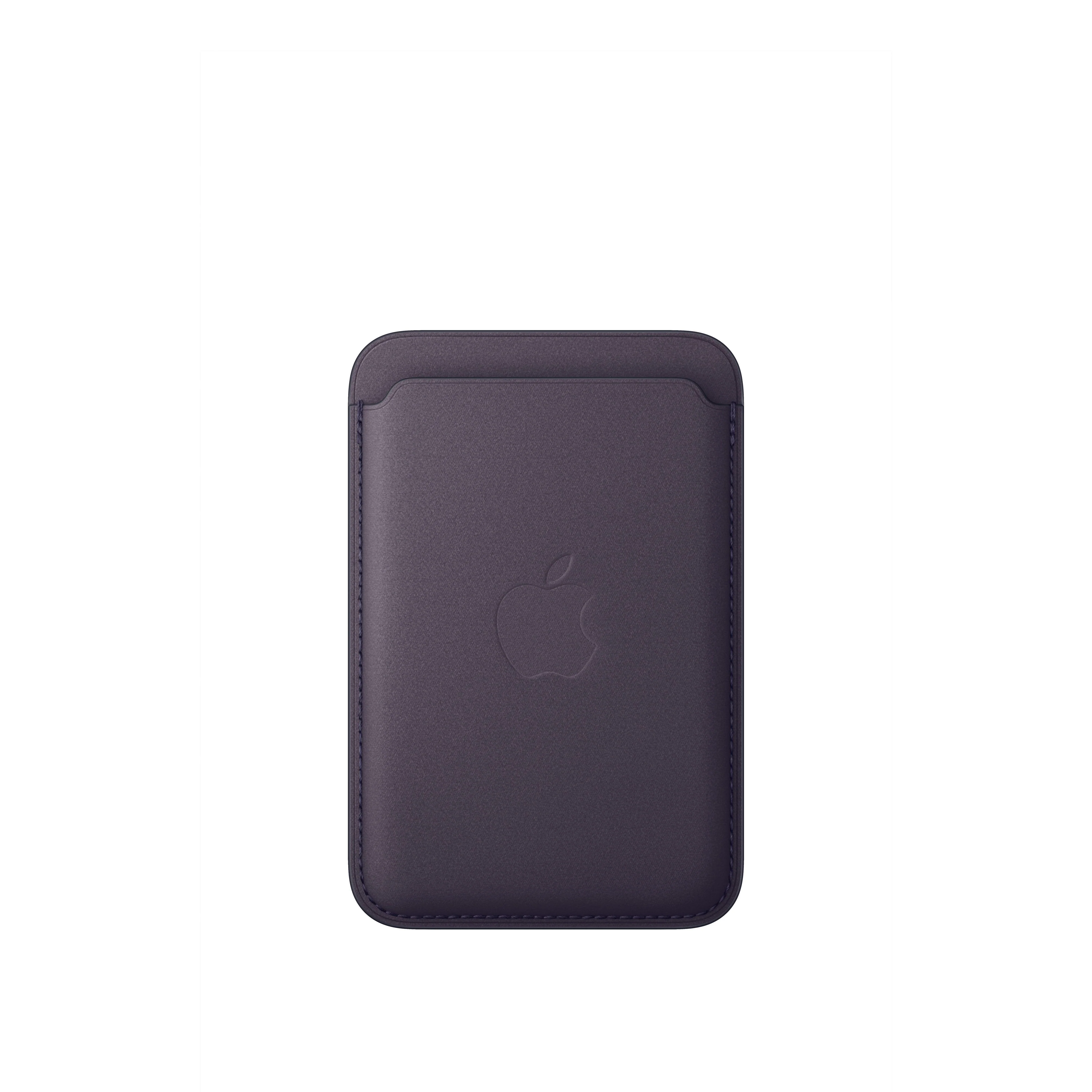 Cartera de trenzado fino con MagSafe para el iPhone - Púrpura noche