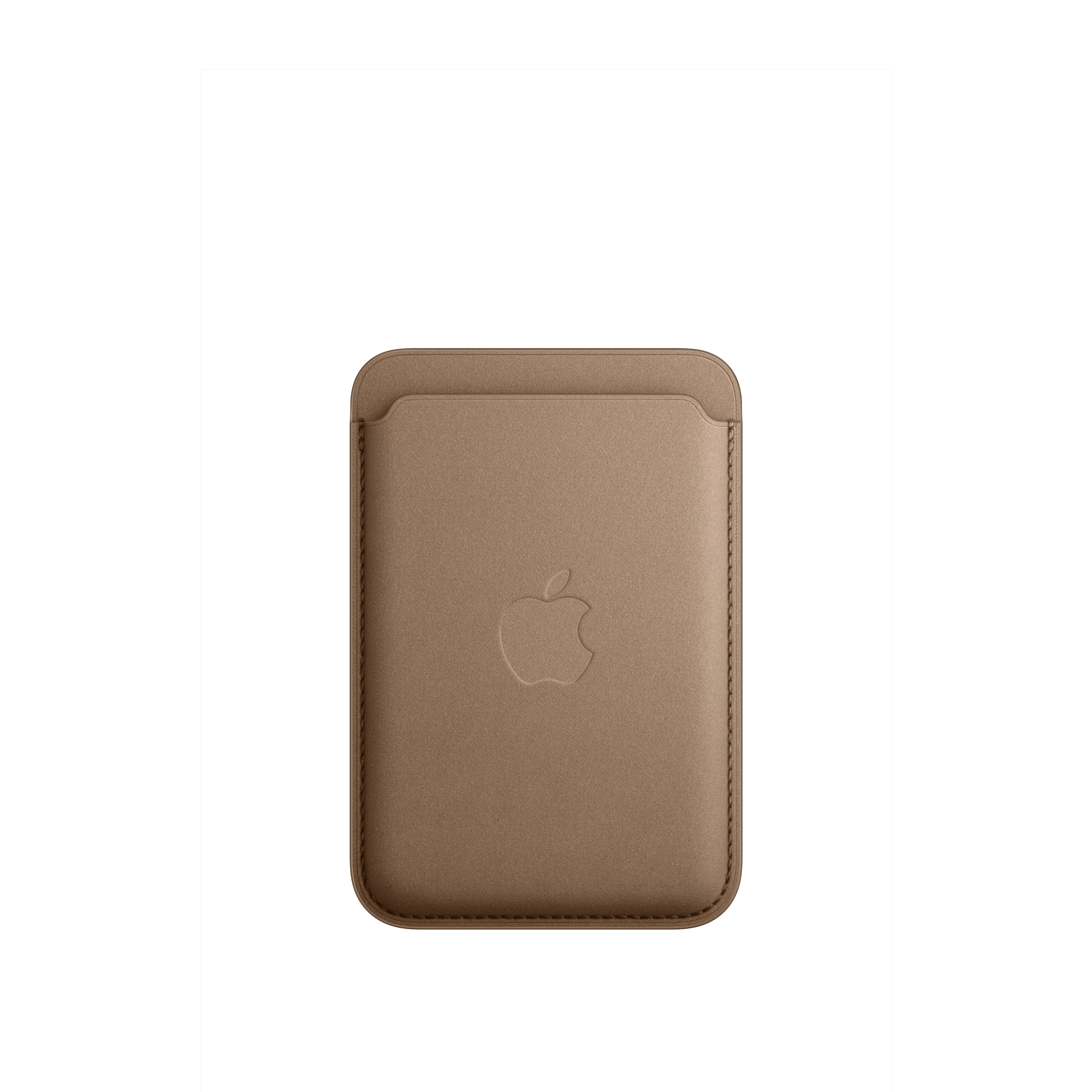 Cartera de trenzado fino con MagSafe para el iPhone - Marrón topo