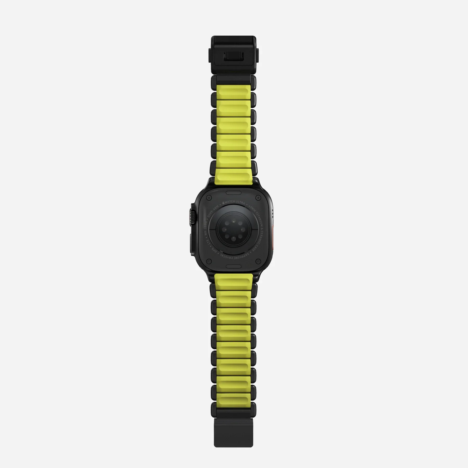 Correa para Apple Watch Ultra Stratos Titanio 45mm de Nomad - Titanio negro/Amarillo - Image 10