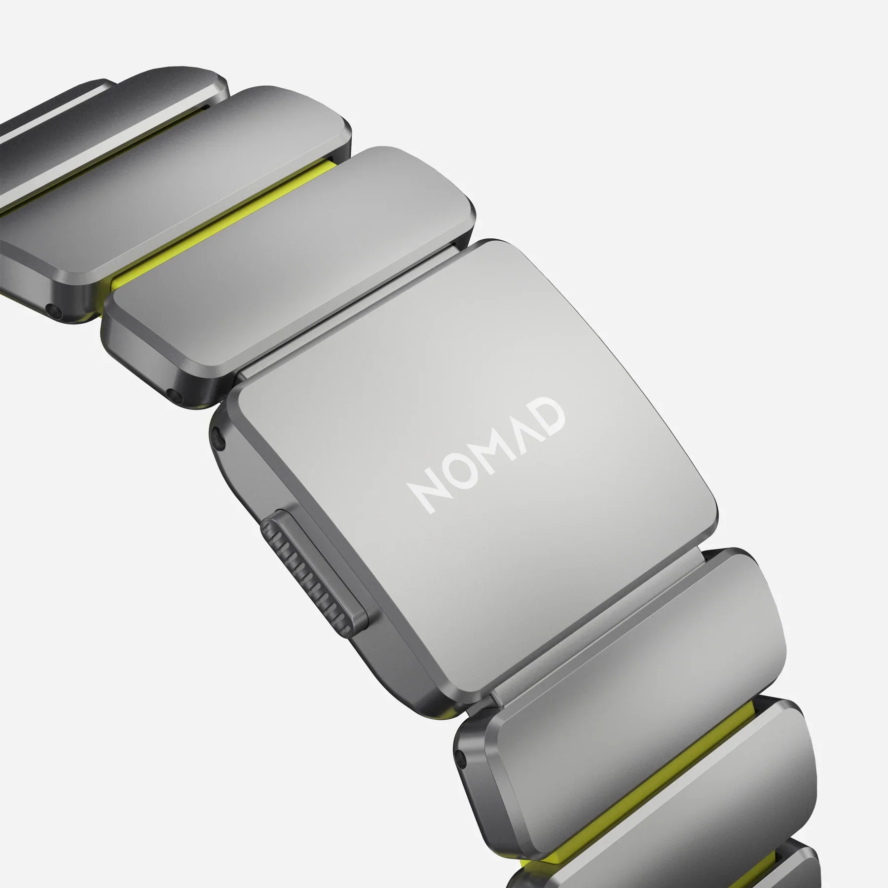 Correa para Apple Watch Ultra Stratos Titanio 45mm de Nomad - Titanio natural/Amarillo - Image 4