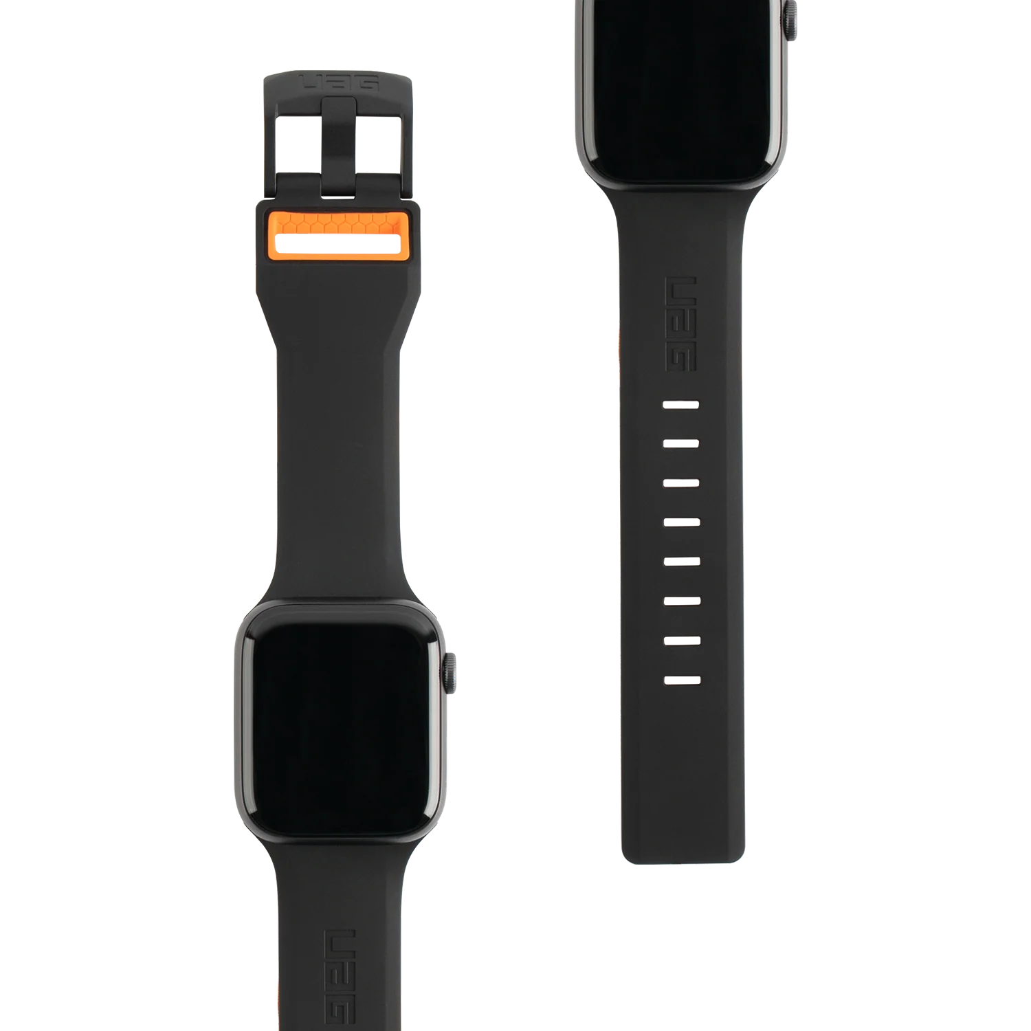 Correa para Apple Watch 42, 44 y 45 mm CIVILIAN de UAG - Negro/Naranja