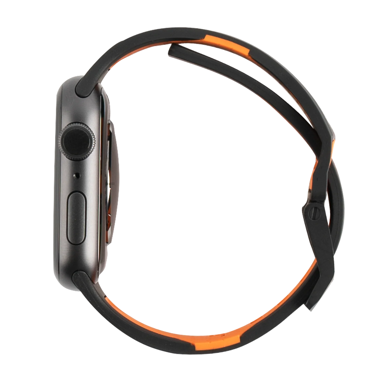 Correa para Apple Watch 42, 44 y 45 mm CIVILIAN de UAG - Negro/Naranja - Image 3