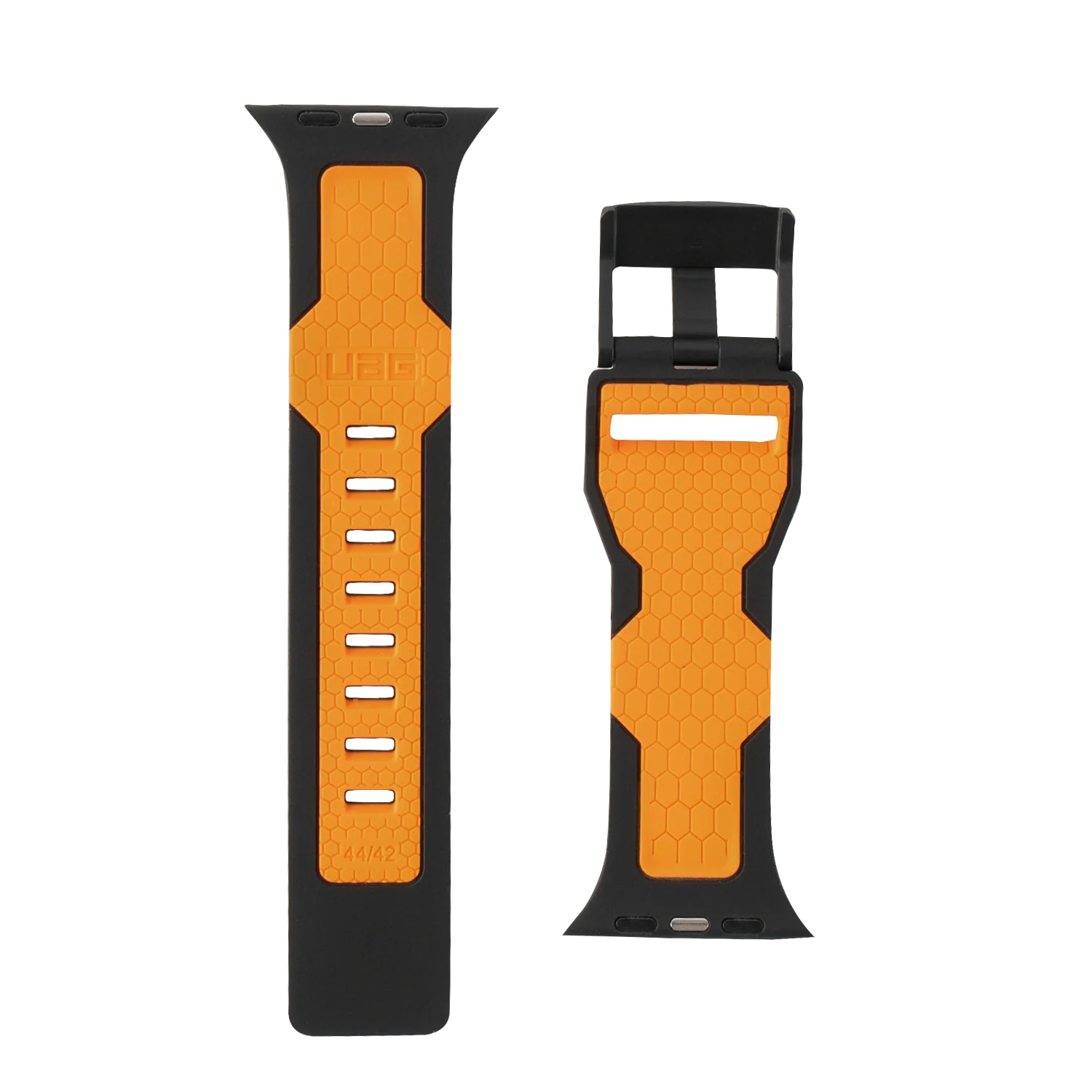 Correa para Apple Watch 42, 44 y 45 mm CIVILIAN de UAG - Negro/Naranja - Image 5