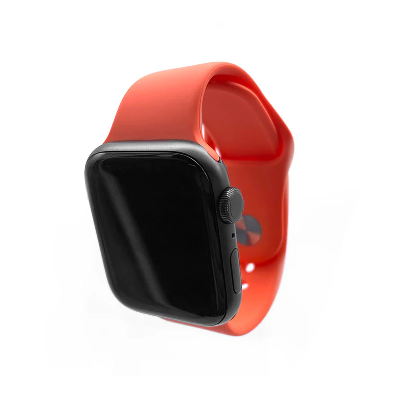 Correa para Apple Watch 42, 44 y 45 mm de silicona de Belyo - Naranja - Image 2