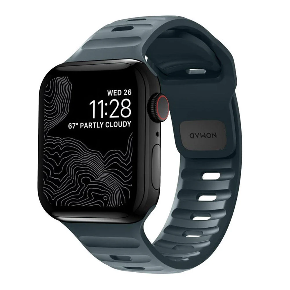 Correa deportiva para Apple Watch 44, 45, 46 y 49 mm de Nomad - Azul