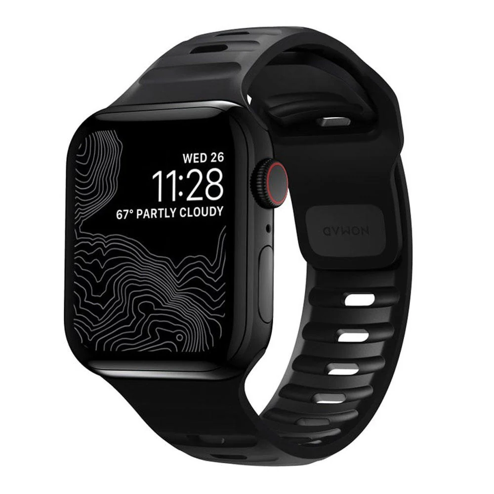 Correa deportiva para Apple Watch 44, 45, 46 y 49 mm de Nomad - Negro