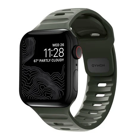 Correa deportiva para Apple Watch 44, 45, 46 y 49 mm de Nomad - Verde