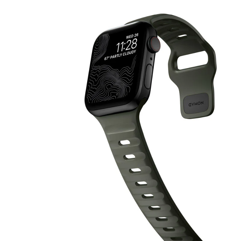 Correa deportiva para Apple Watch 44, 45, 46 y 49 mm de Nomad - Verde - Image 2