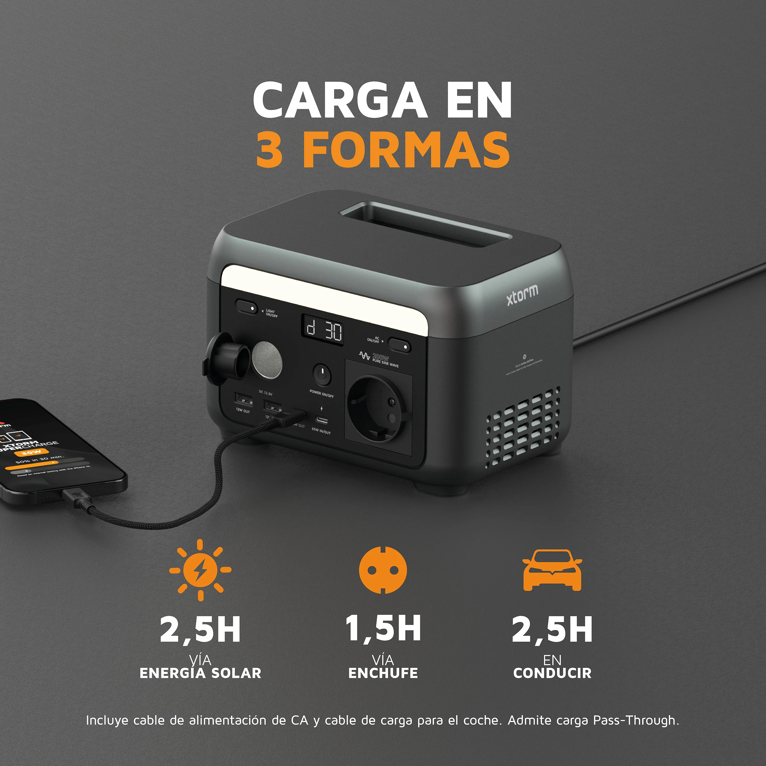 Estación de carga portátil 200 W de Xtorm - Image 10