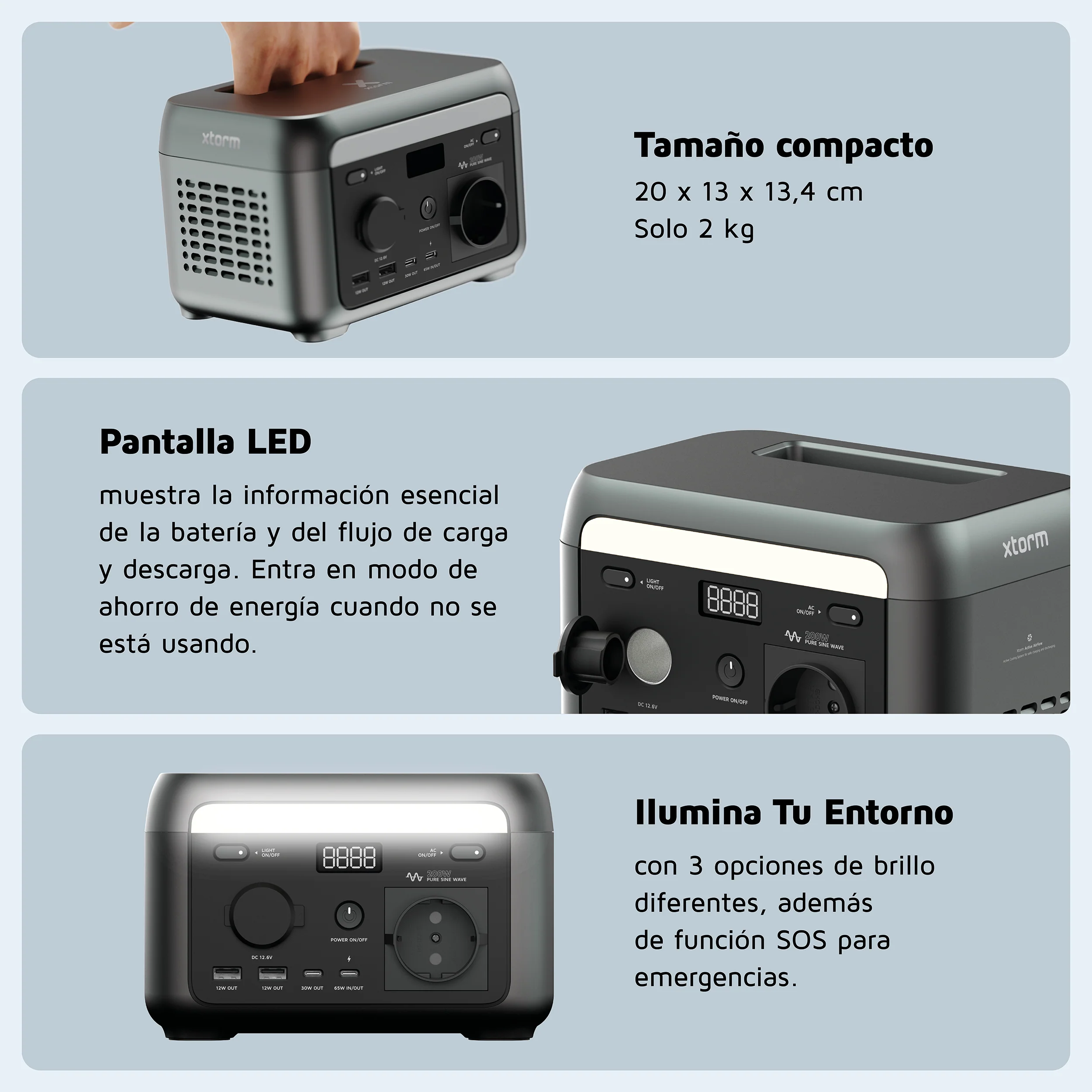 Estación de carga portátil 200 W de Xtorm - Image 12