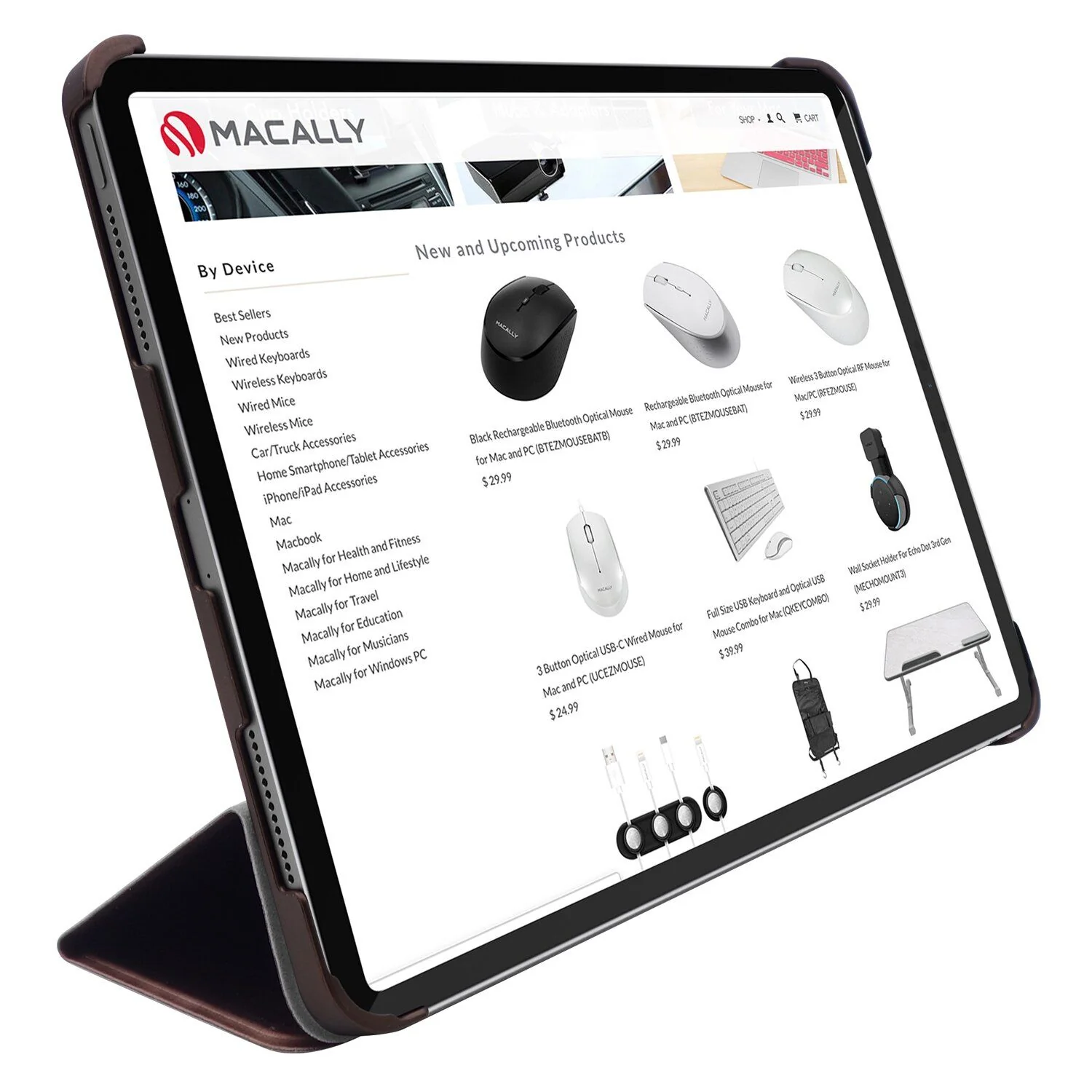 Funda para iPad Pro 11 pulgadas (3.ª generación) Bstand de Macally - Marrón - Image 3