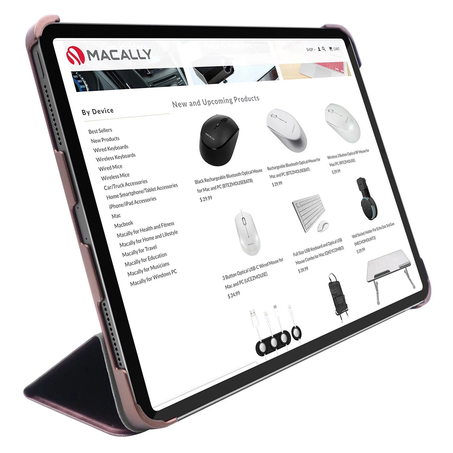 Funda para iPad Pro 11 pulgadas (3.ª generación) Bstand de Macally - Rosa - Image 4