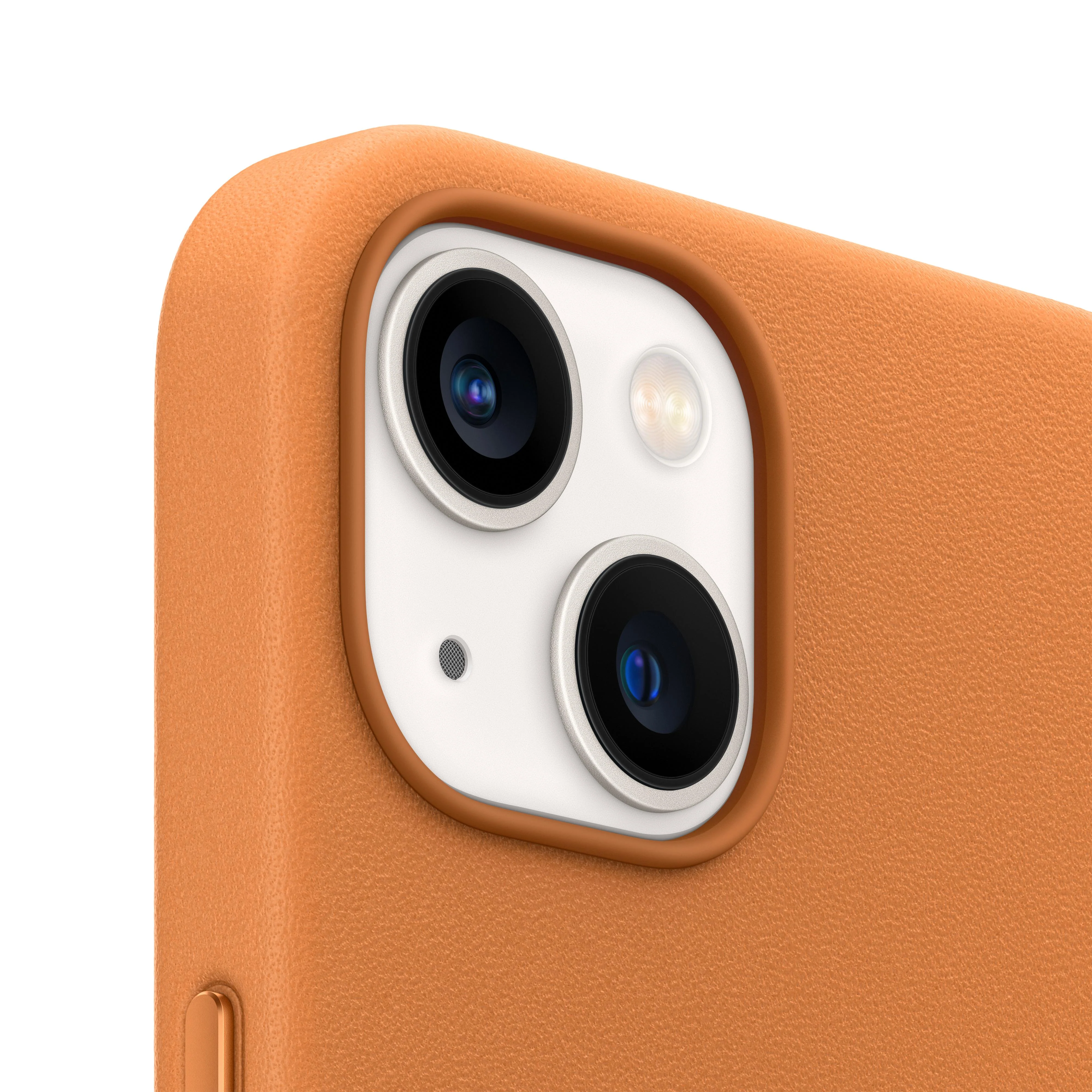 Funda para iPhone 13 de piel con MagSafe - Ocre - Image 3