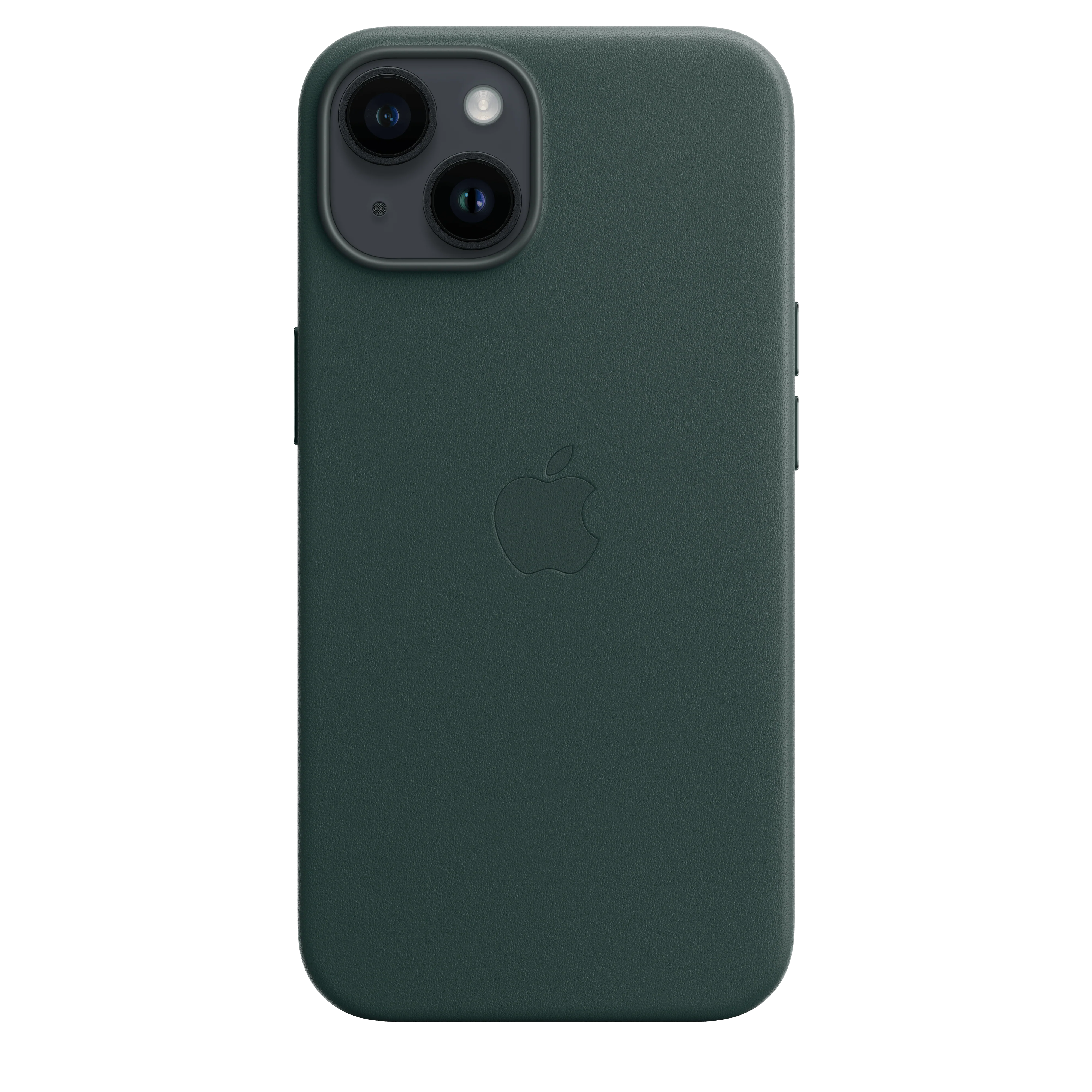 Funda para iPhone 14 de piel con MagSafe - Verde bosque - Image 3