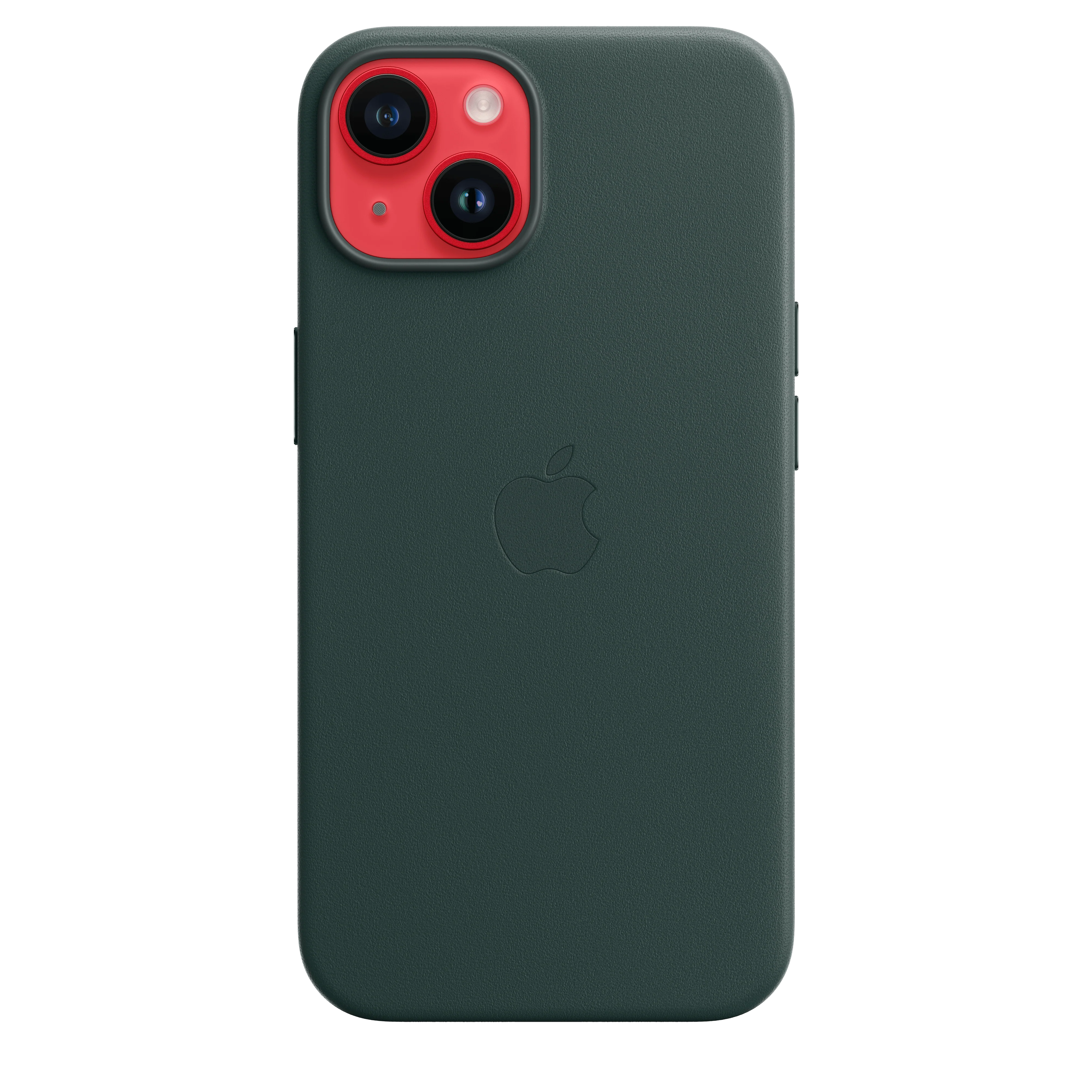 Funda para iPhone 14 de piel con MagSafe - Verde bosque - Image 5