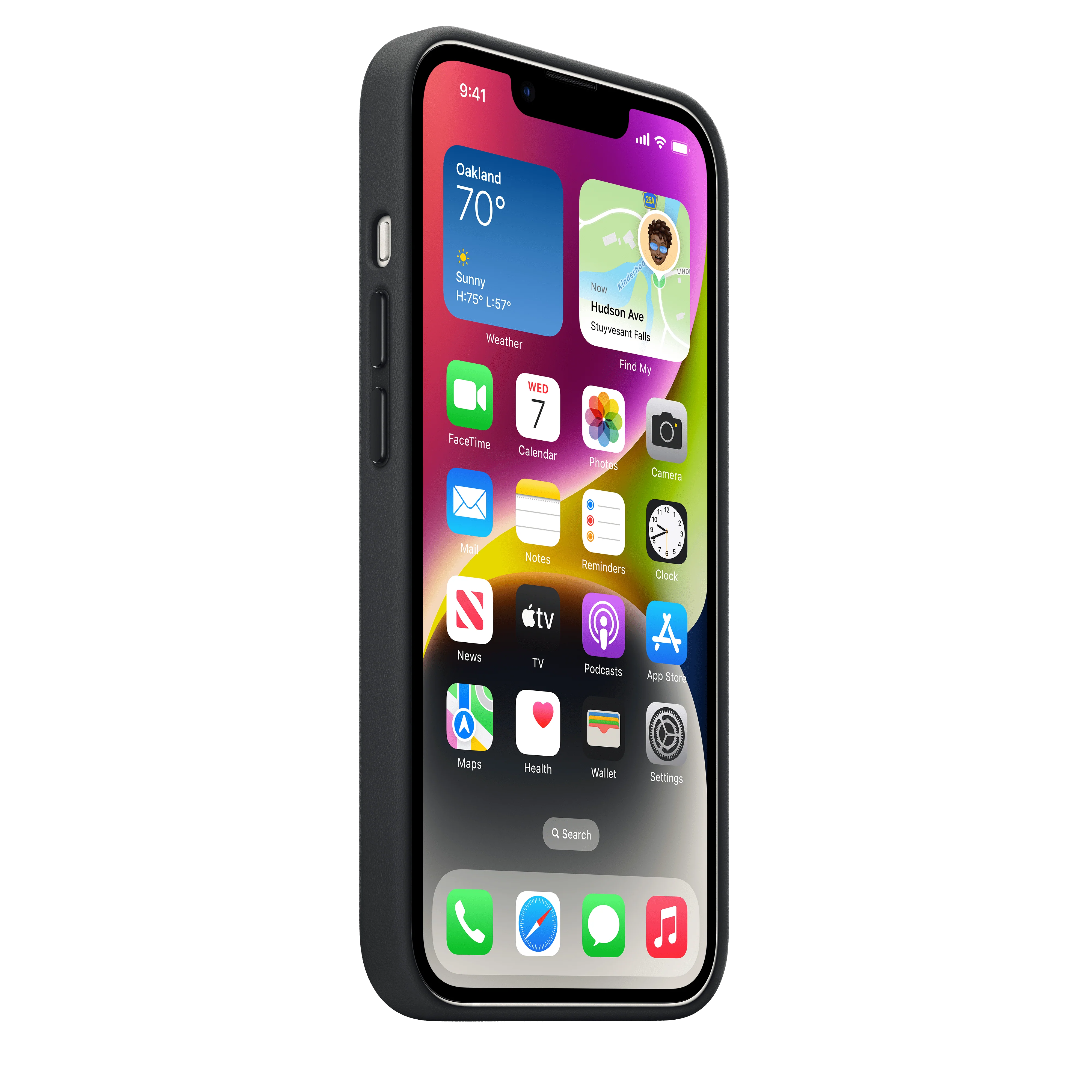 Funda para iPhone 14 de piel con MagSafe - Tinta - Image 7