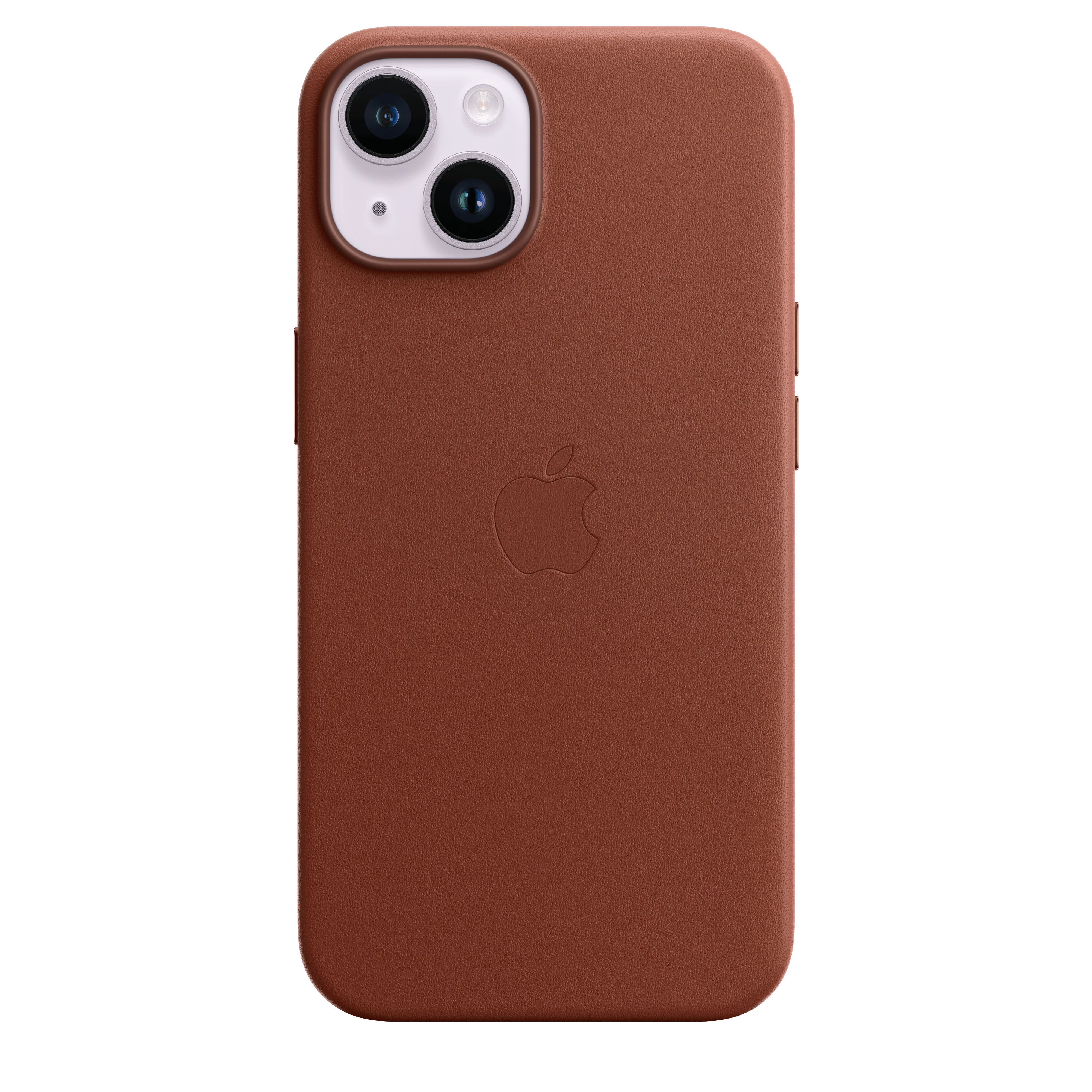 Funda para iPhone 14 de piel con MagSafe - Ocre oscuro - Image 2
