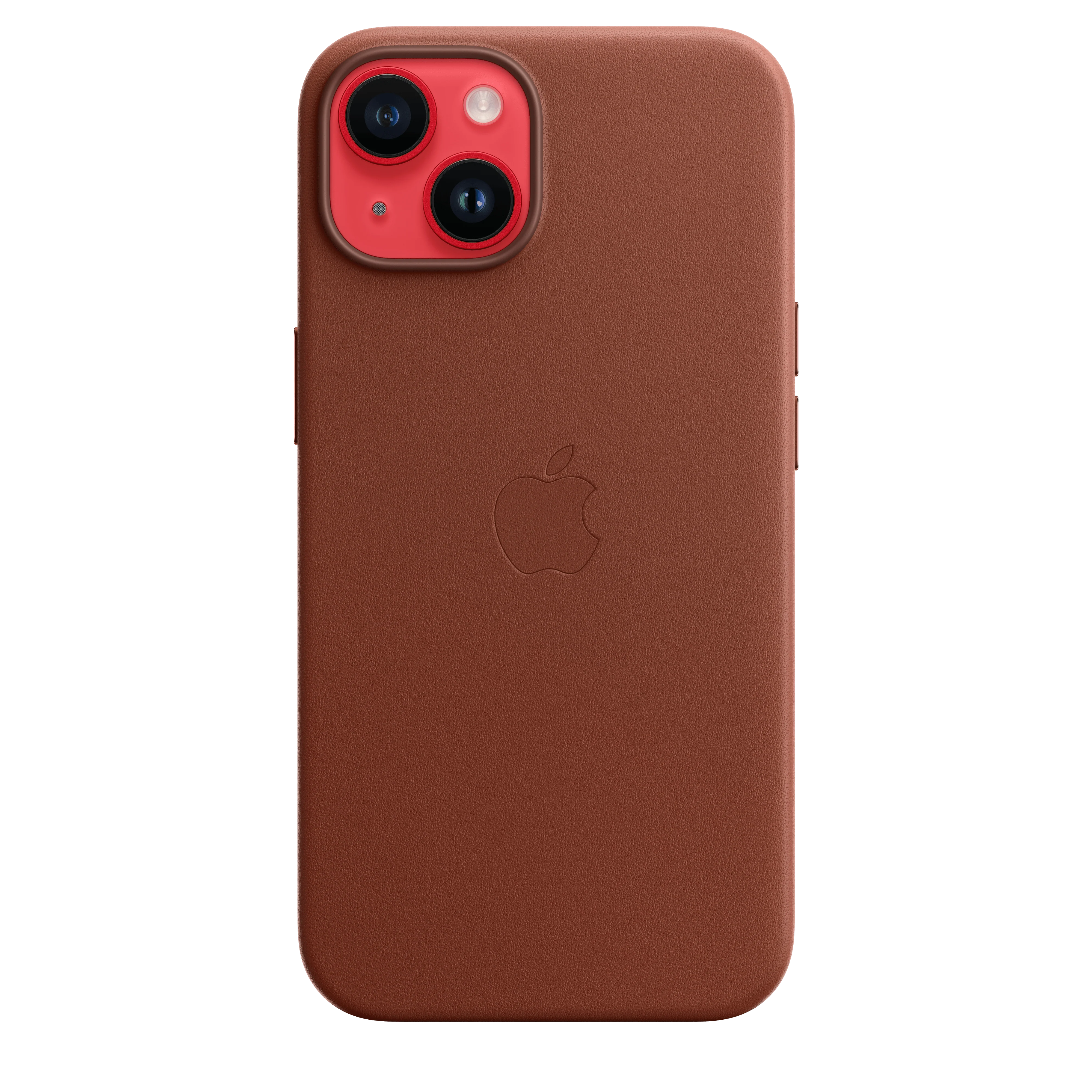 Funda para iPhone 14 de piel con MagSafe - Ocre oscuro - Image 5