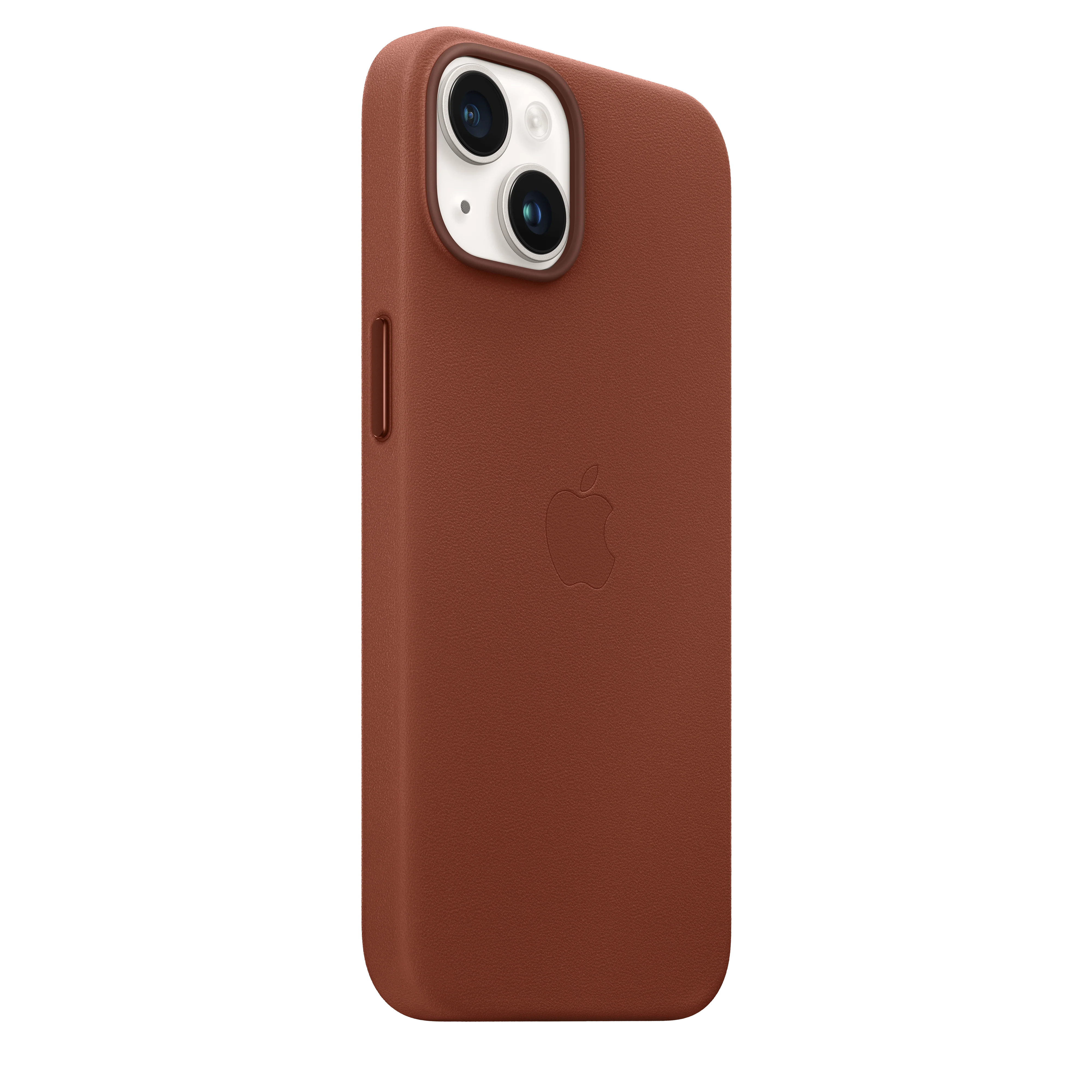 Funda para iPhone 14 de piel con MagSafe - Ocre oscuro - Image 6