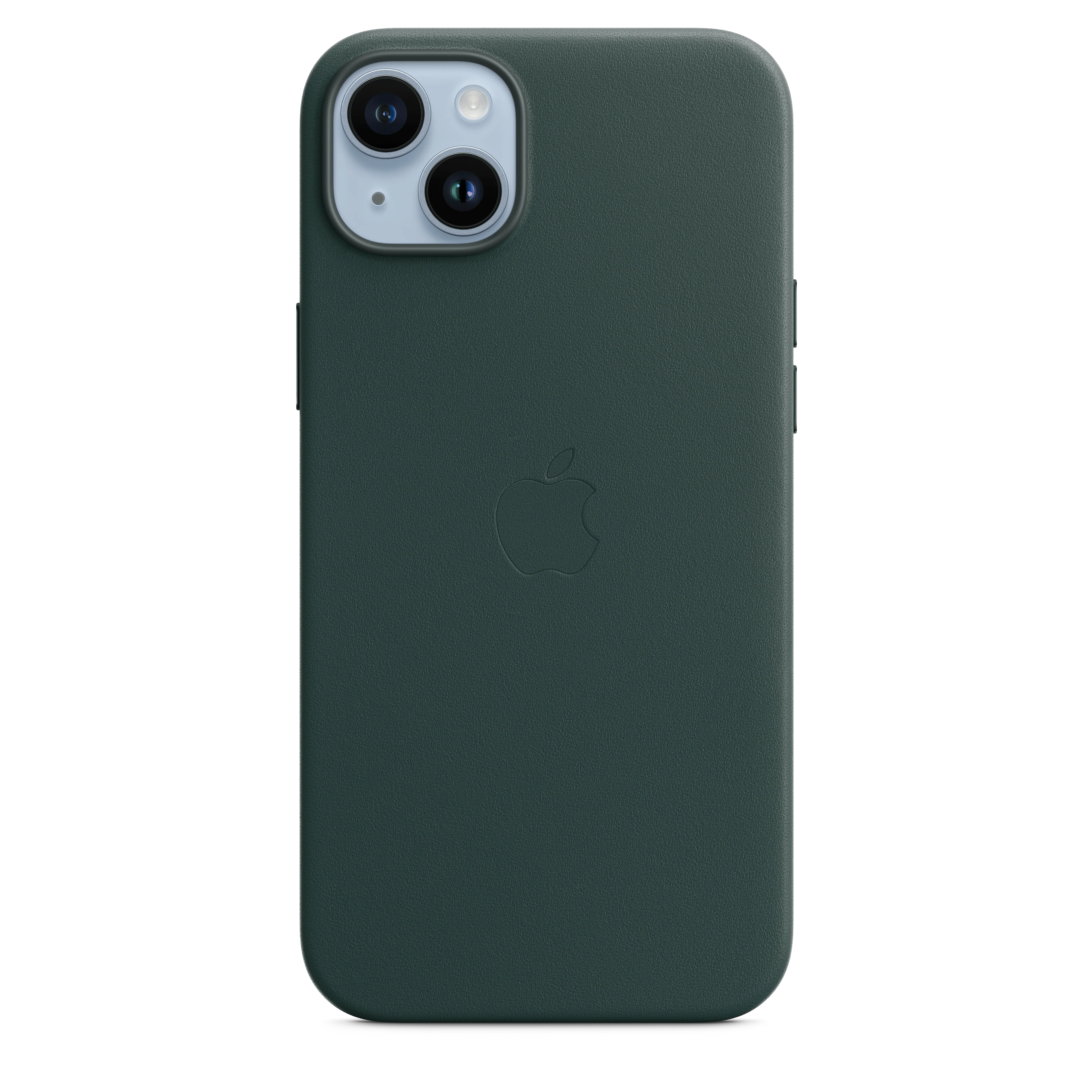 Funda para iPhone 14 Plus de piel con MagSafe - Verde bosque