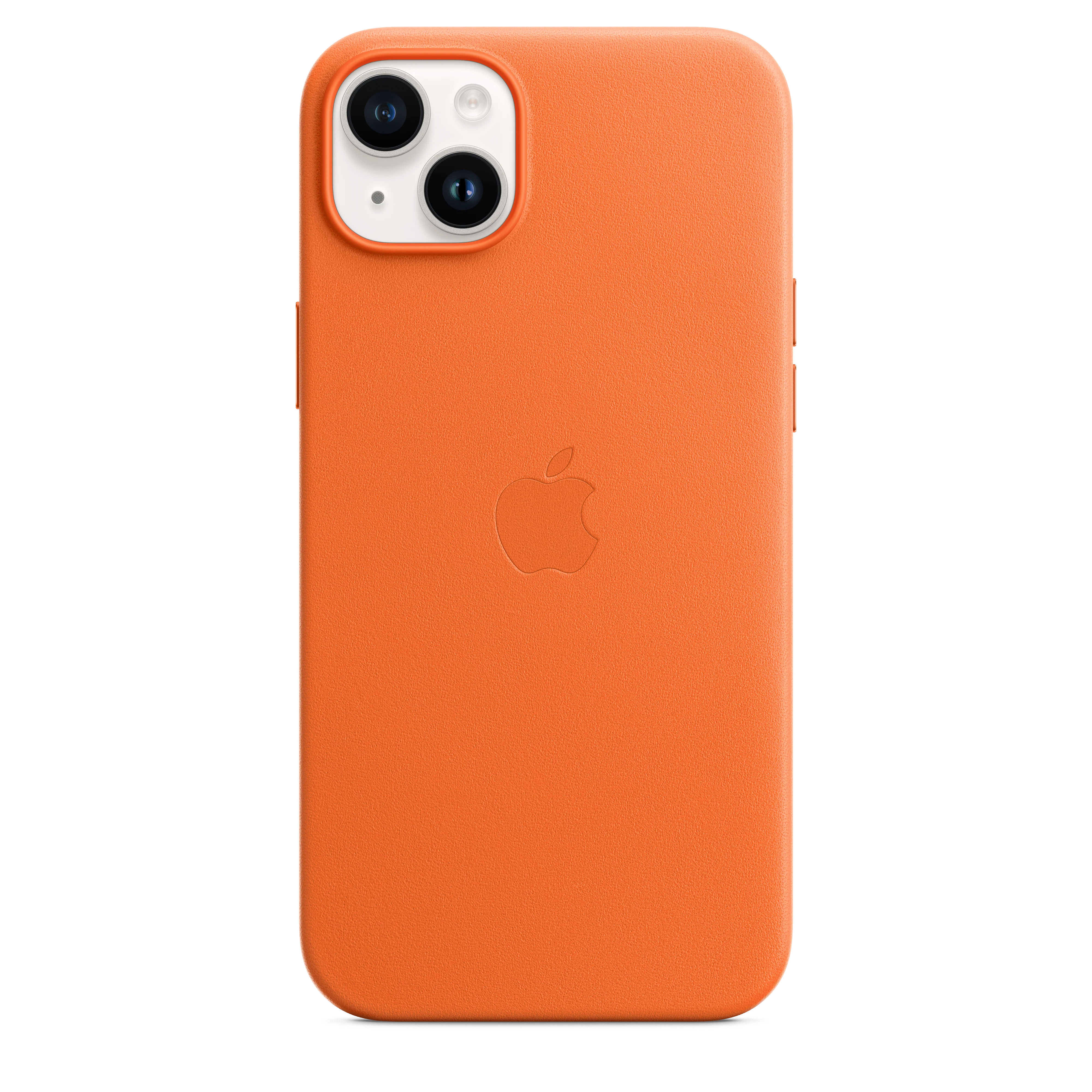 Funda para iPhone 14 Plus de piel con MagSafe - Naranja - Image 5