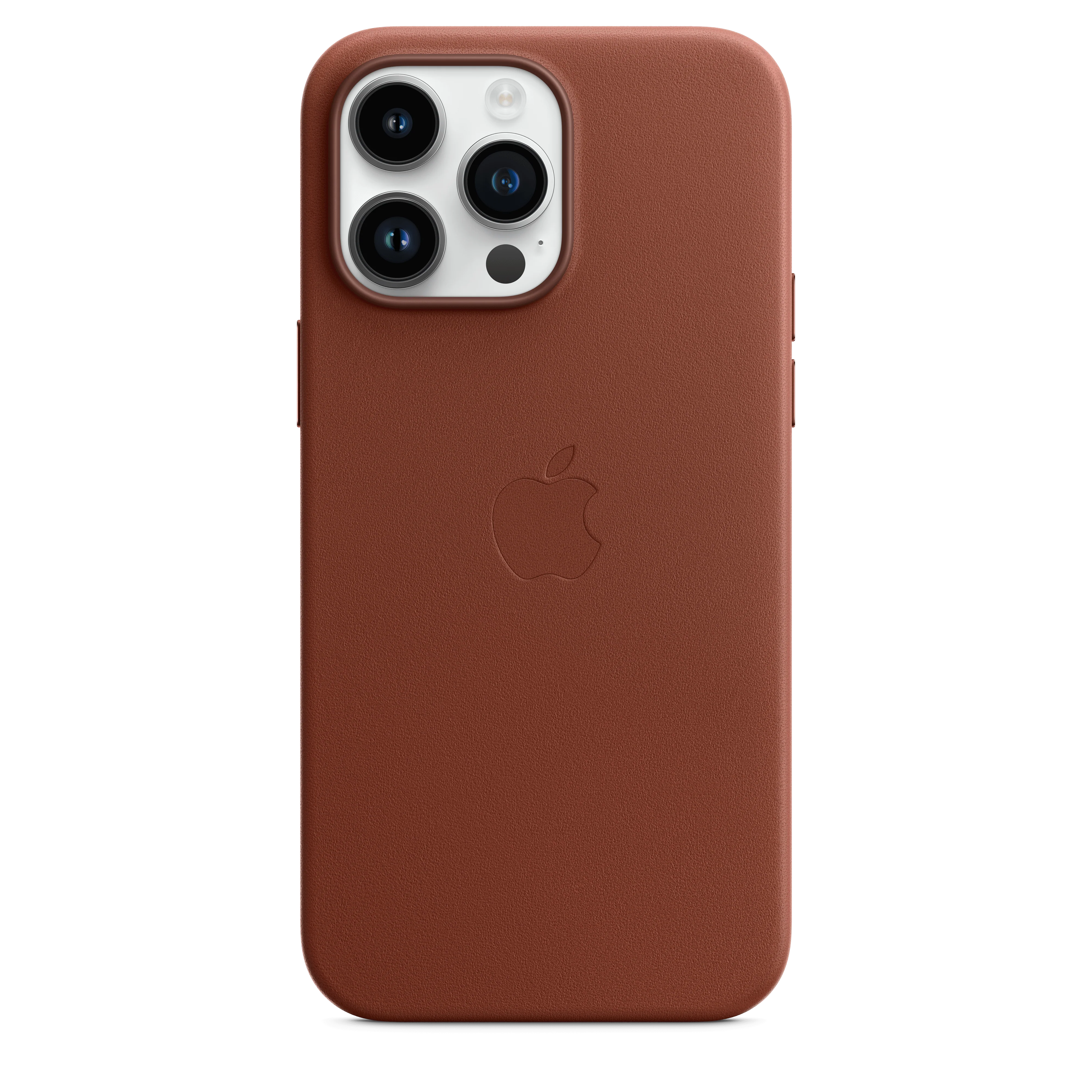 Funda para iPhone 14 Pro Max de piel con MagSafe - Ocre oscuro - Image 3