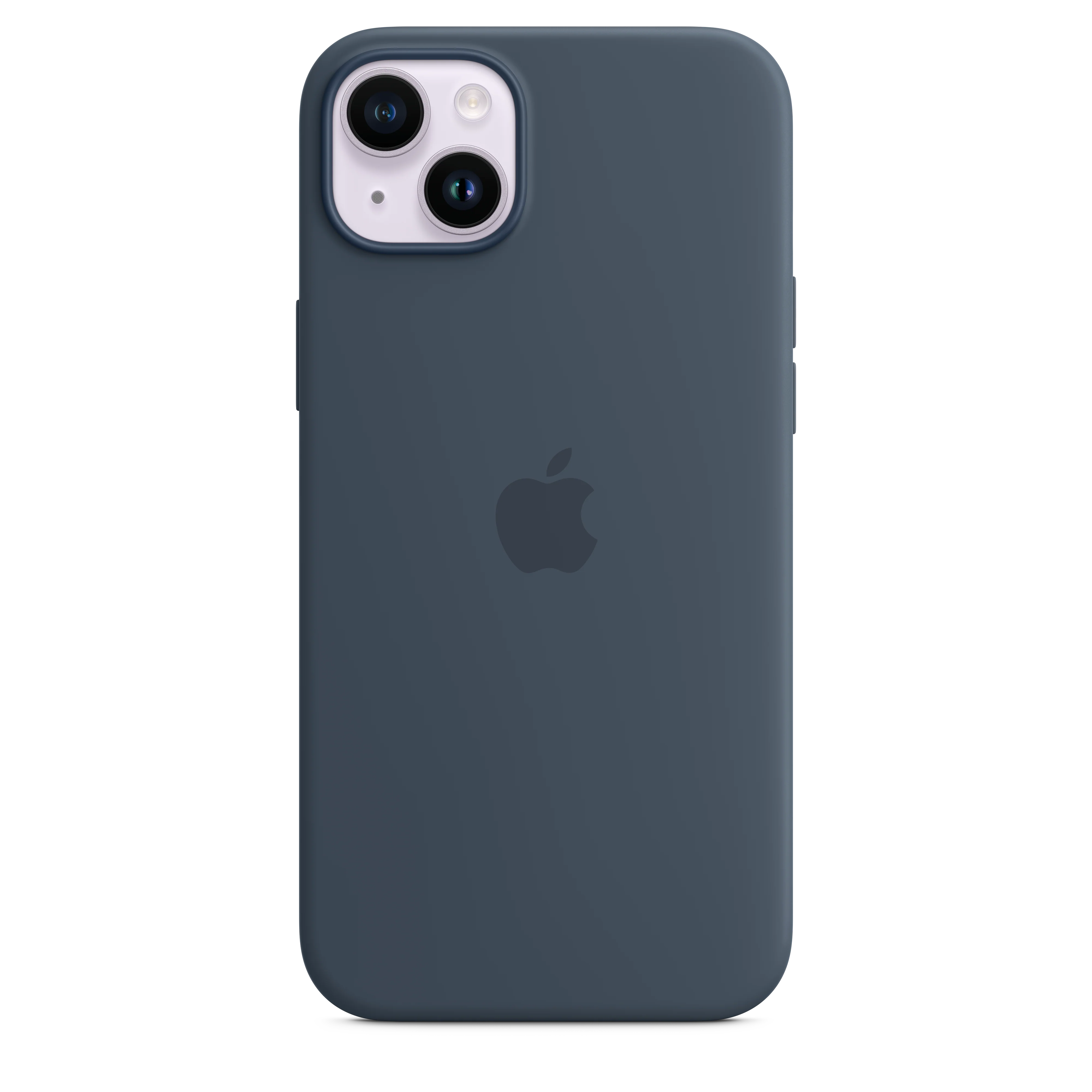 Funda para iPhone 14 Plus de silicona con MagSafe - Azul tempestad - Image 2