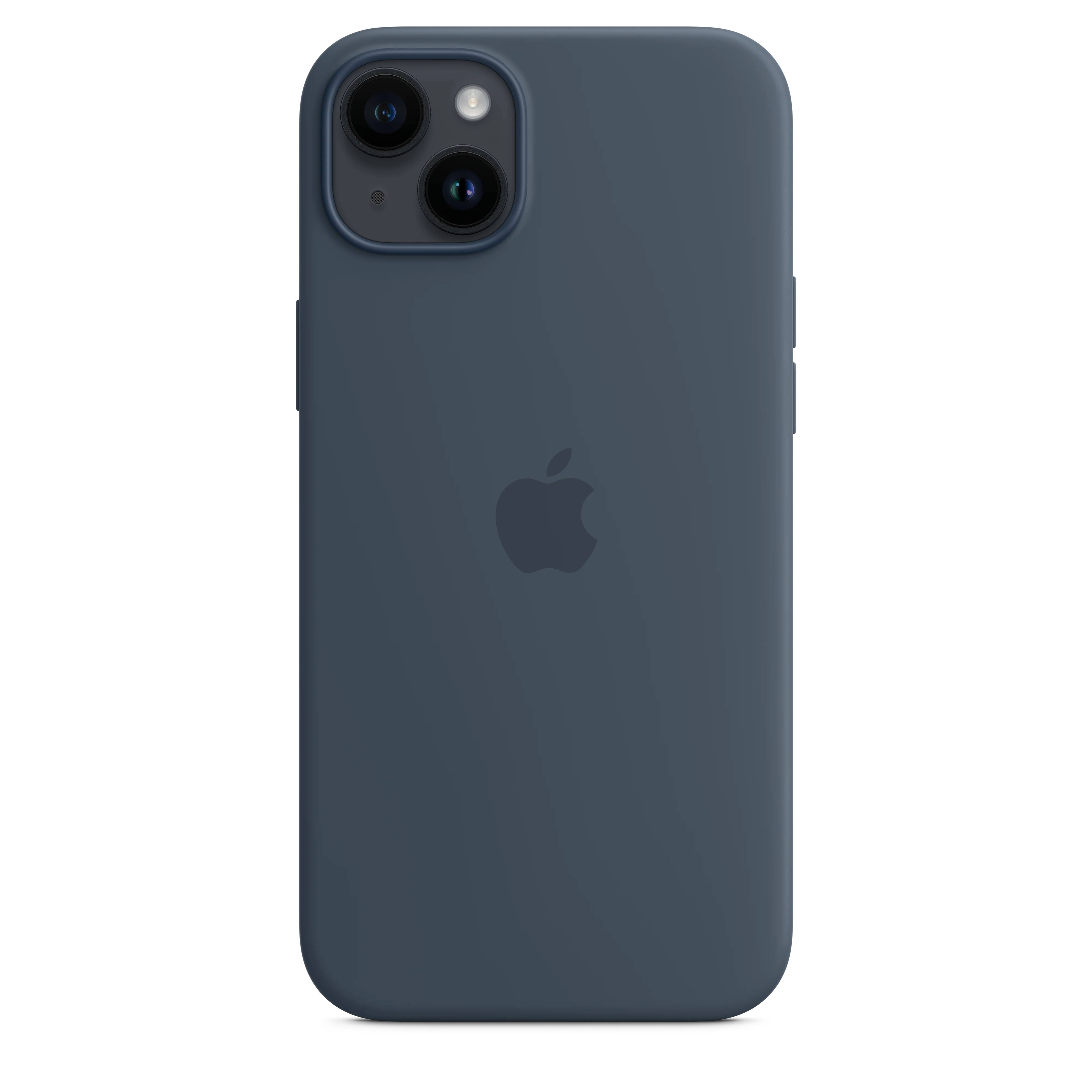 Funda para iPhone 14 Plus de silicona con MagSafe - Azul tempestad - Image 3