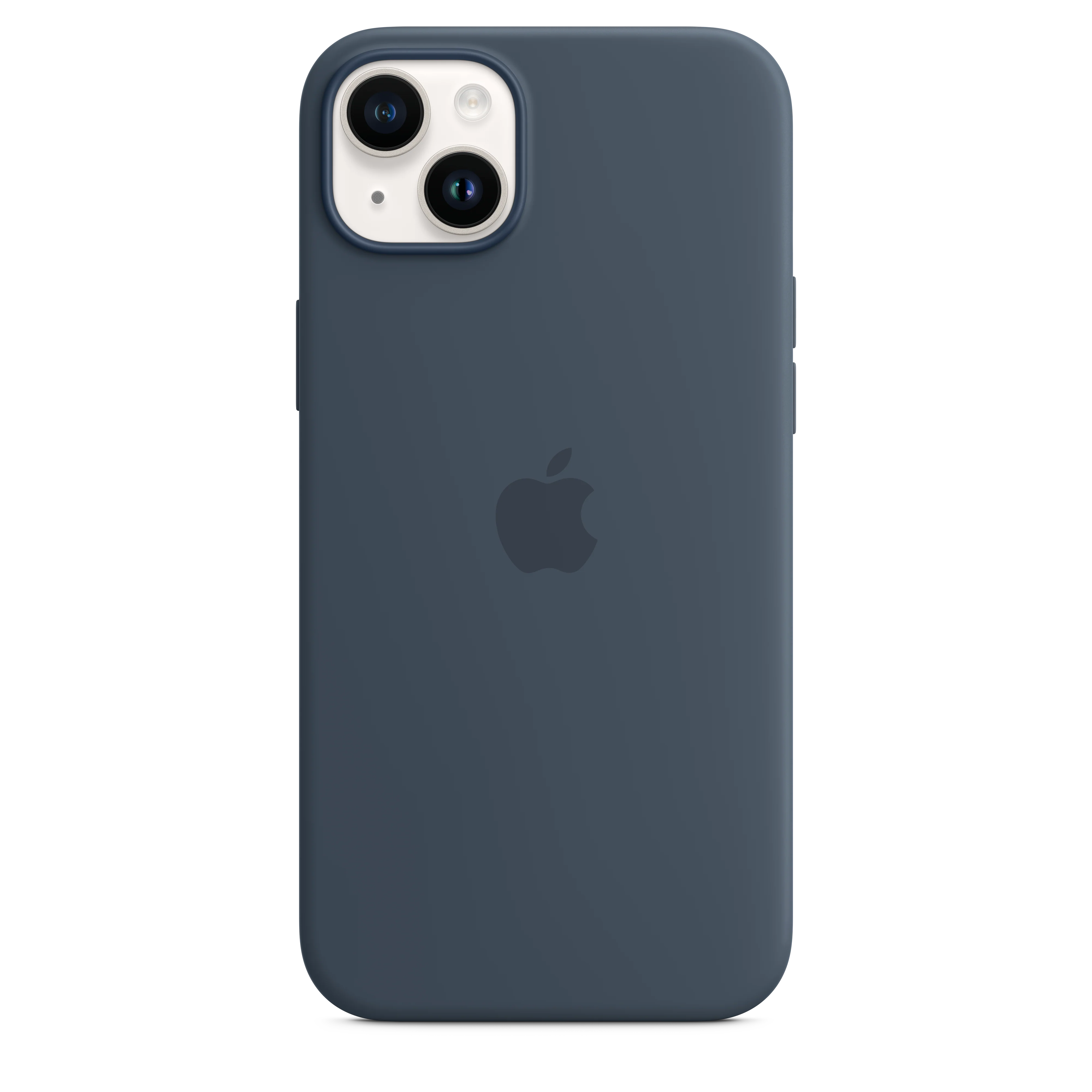 Funda para iPhone 14 Plus de silicona con MagSafe - Azul tempestad - Image 4