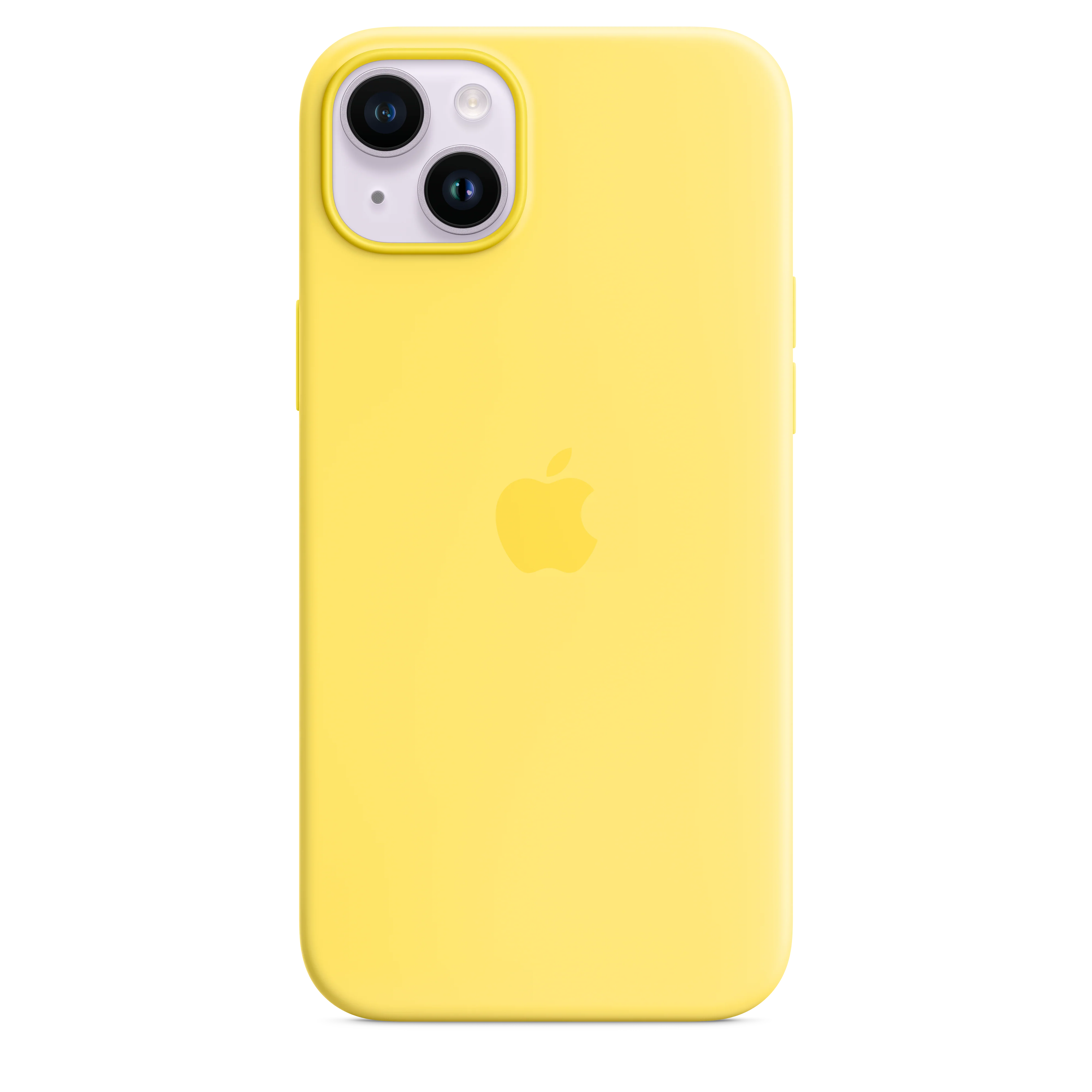 Funda para iPhone 14 Plus de silicona con MagSafe - Amarillo canario - Image 2