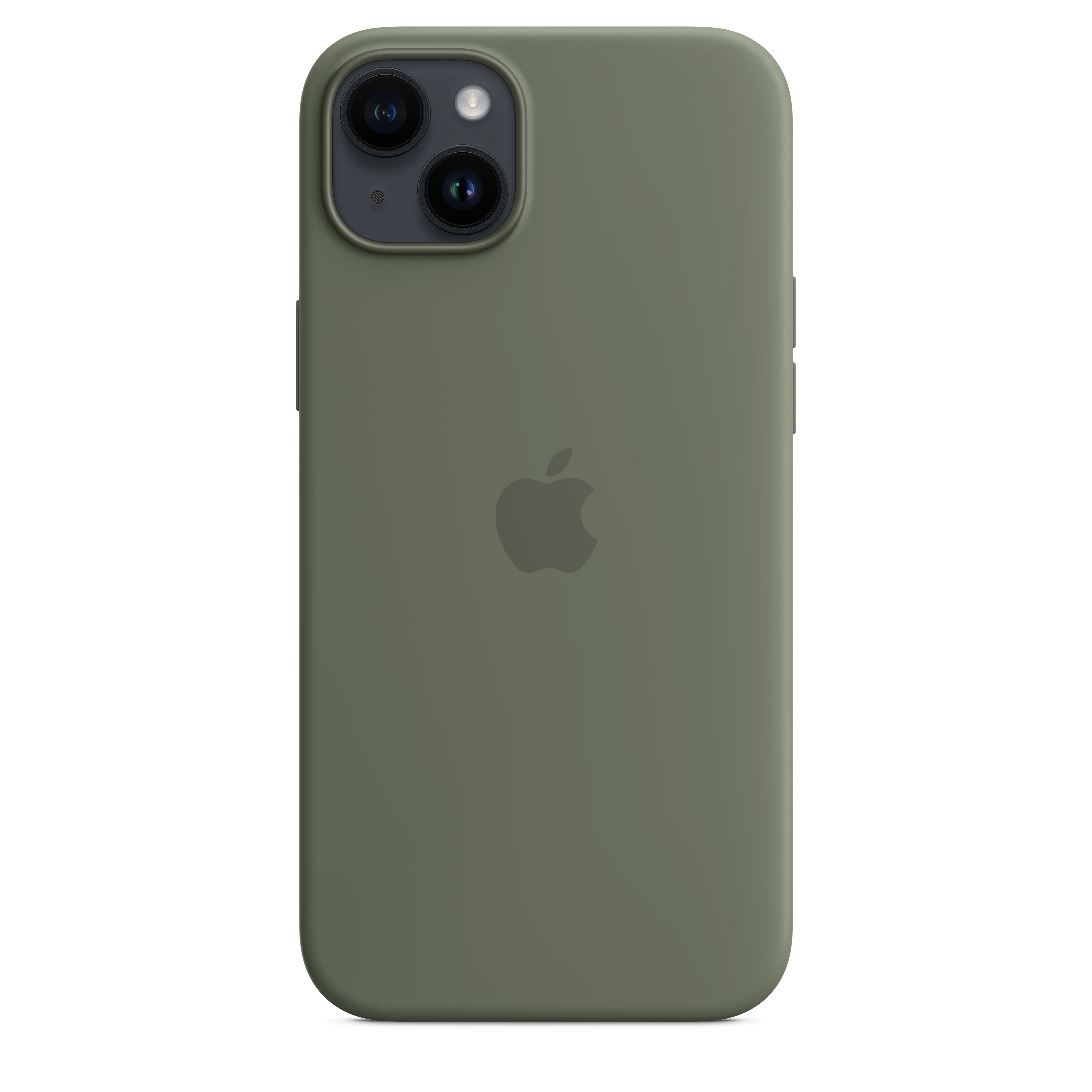 Funda para iPhone 14 Plus de silicona con MagSafe - Verde oliva - Image 4