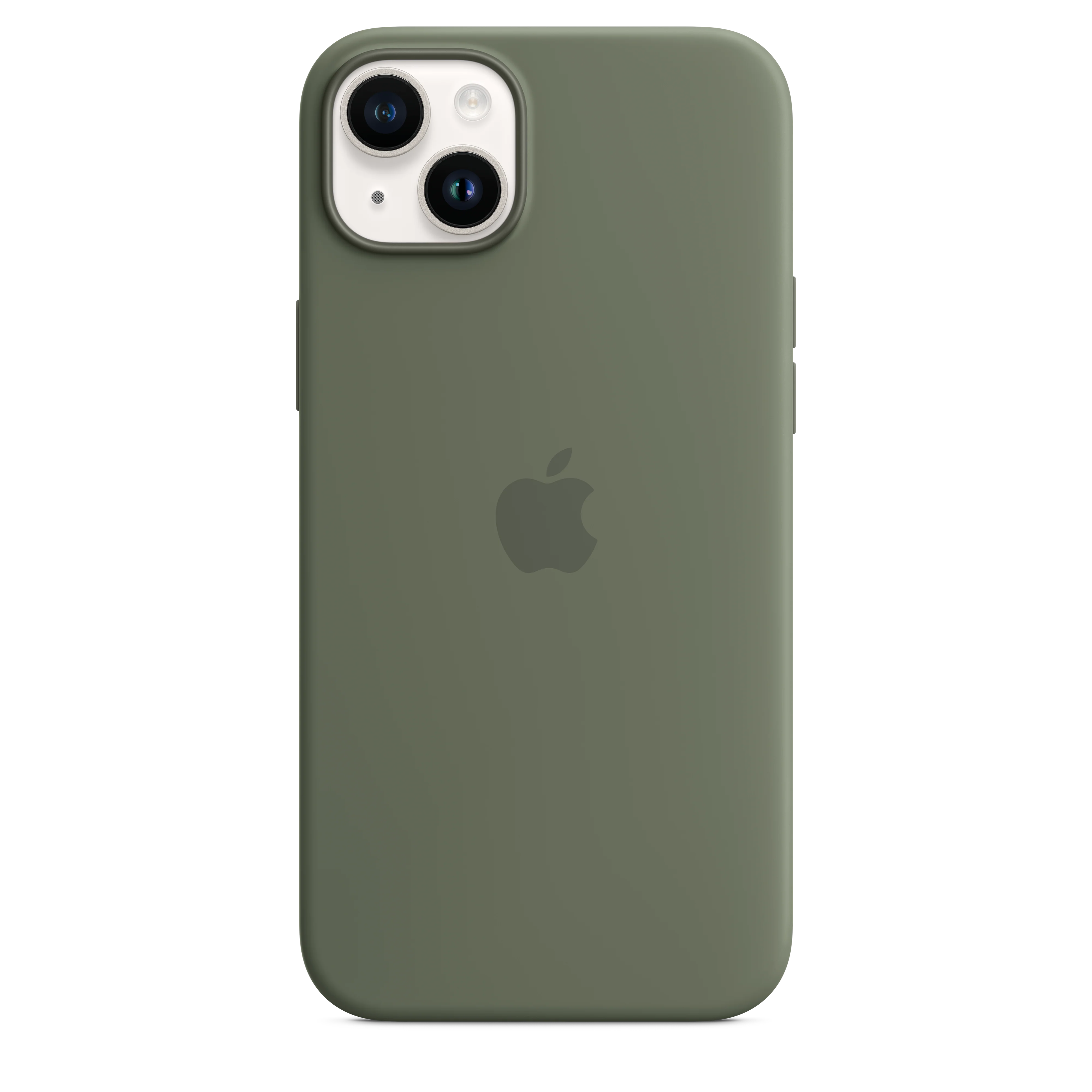 Funda para iPhone 14 Plus de silicona con MagSafe - Verde oliva - Image 5