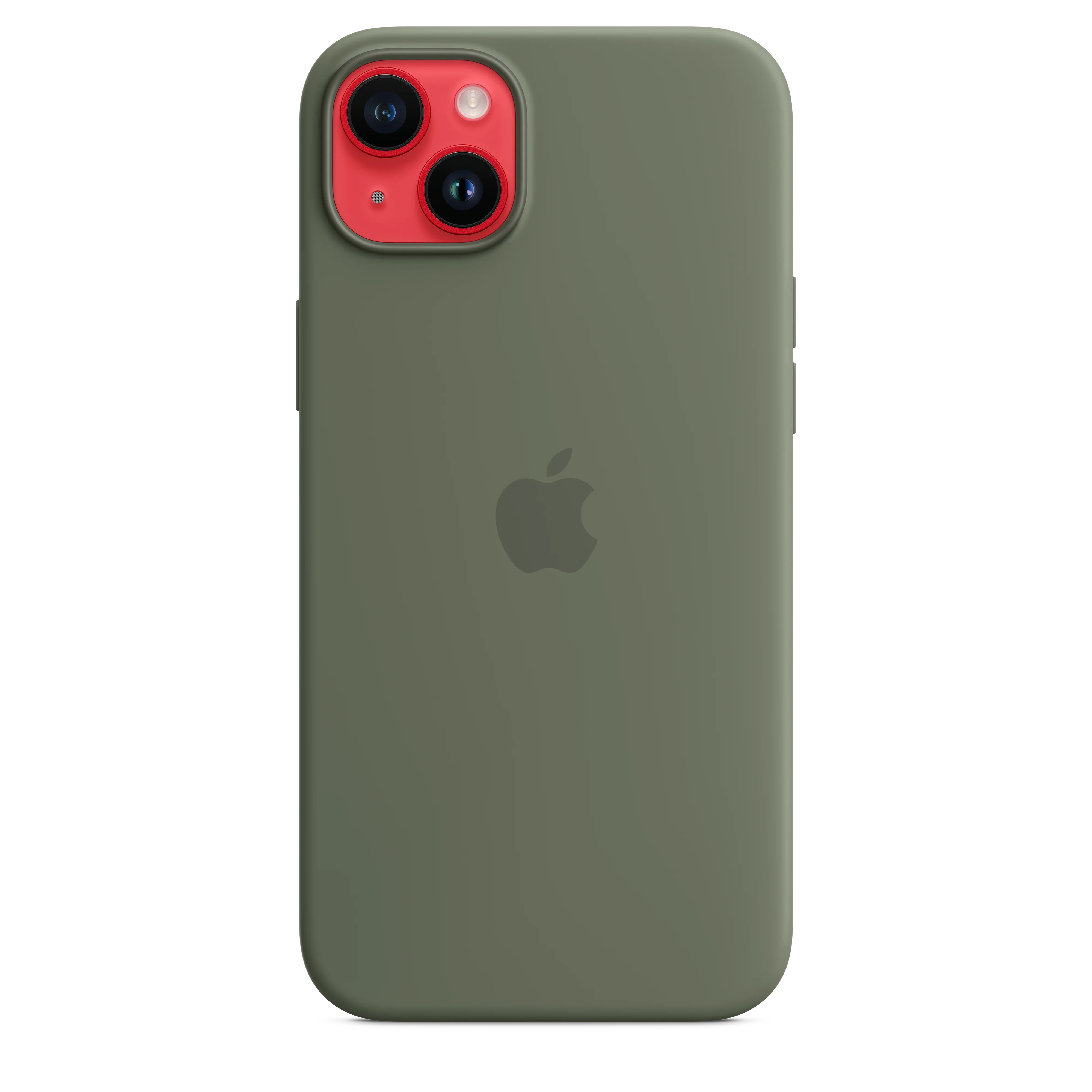 Funda para iPhone 14 Plus de silicona con MagSafe - Verde oliva - Image 6