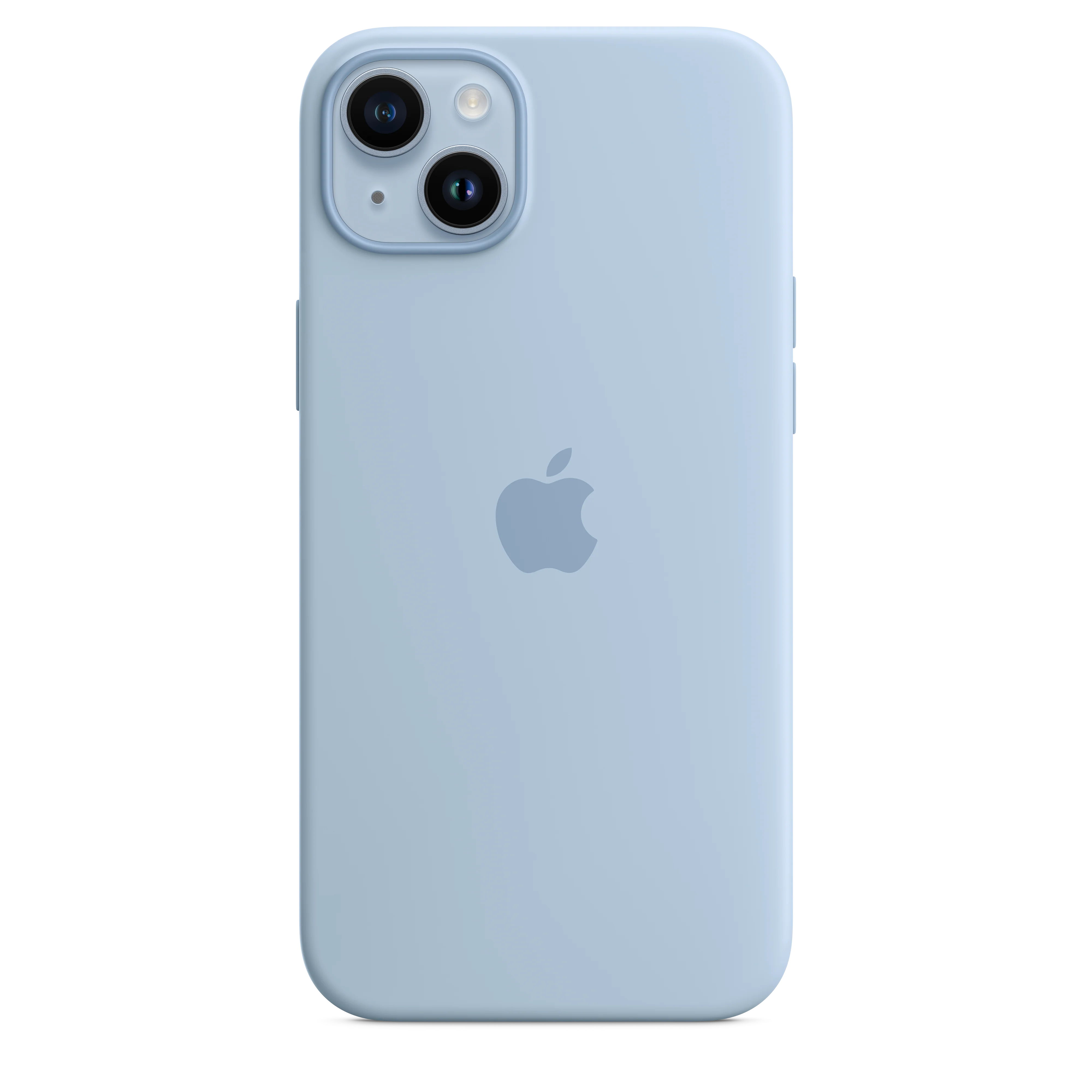 Funda para iPhone 14 Plus de silicona con MagSafe - Azul celeste