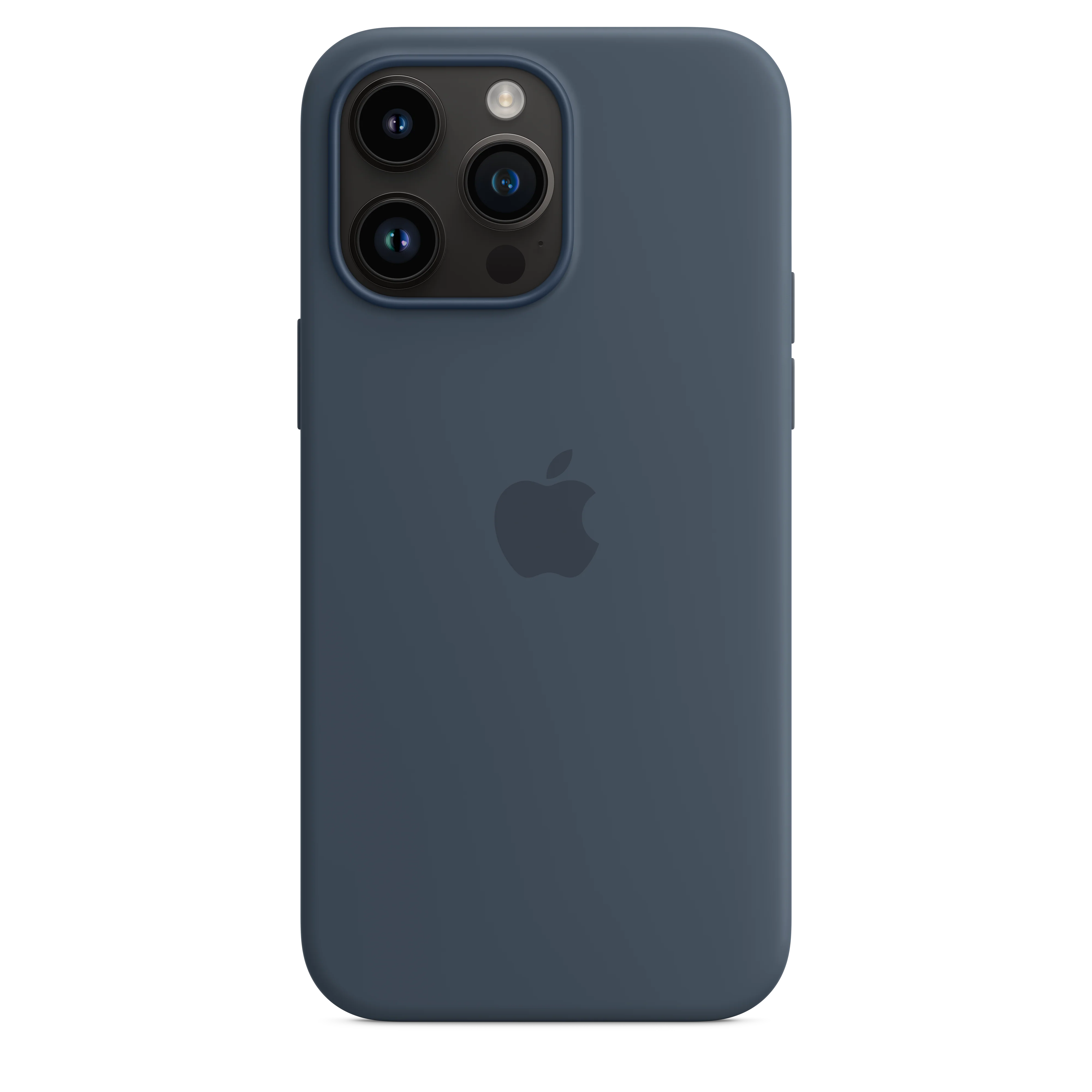 Funda para iPhone 14 Pro Max de silicona con MagSafe - Azul tempestad - Image 4