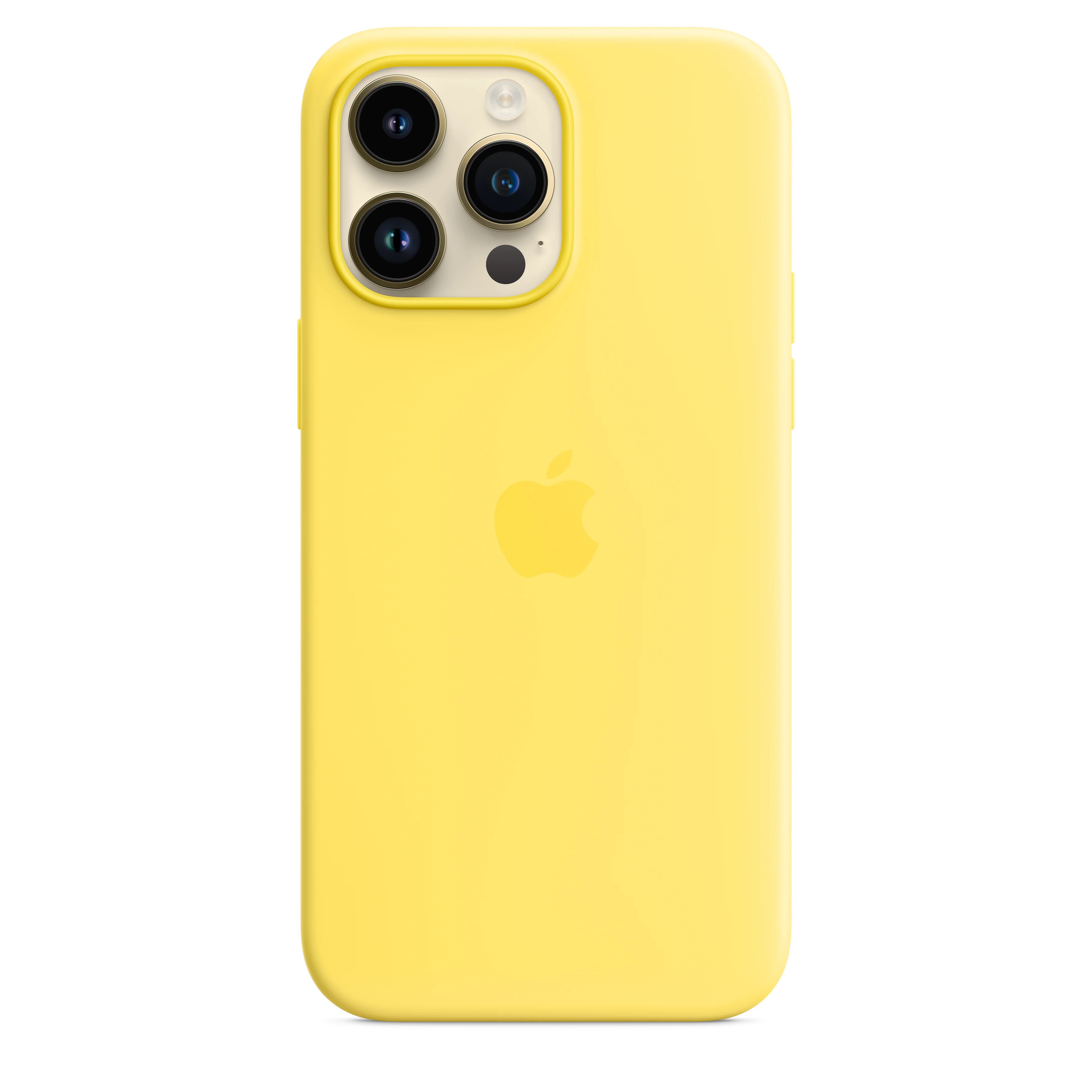 Funda para iPhone 14 Pro Max de silicona con MagSafe - Amarillo canario - Image 2